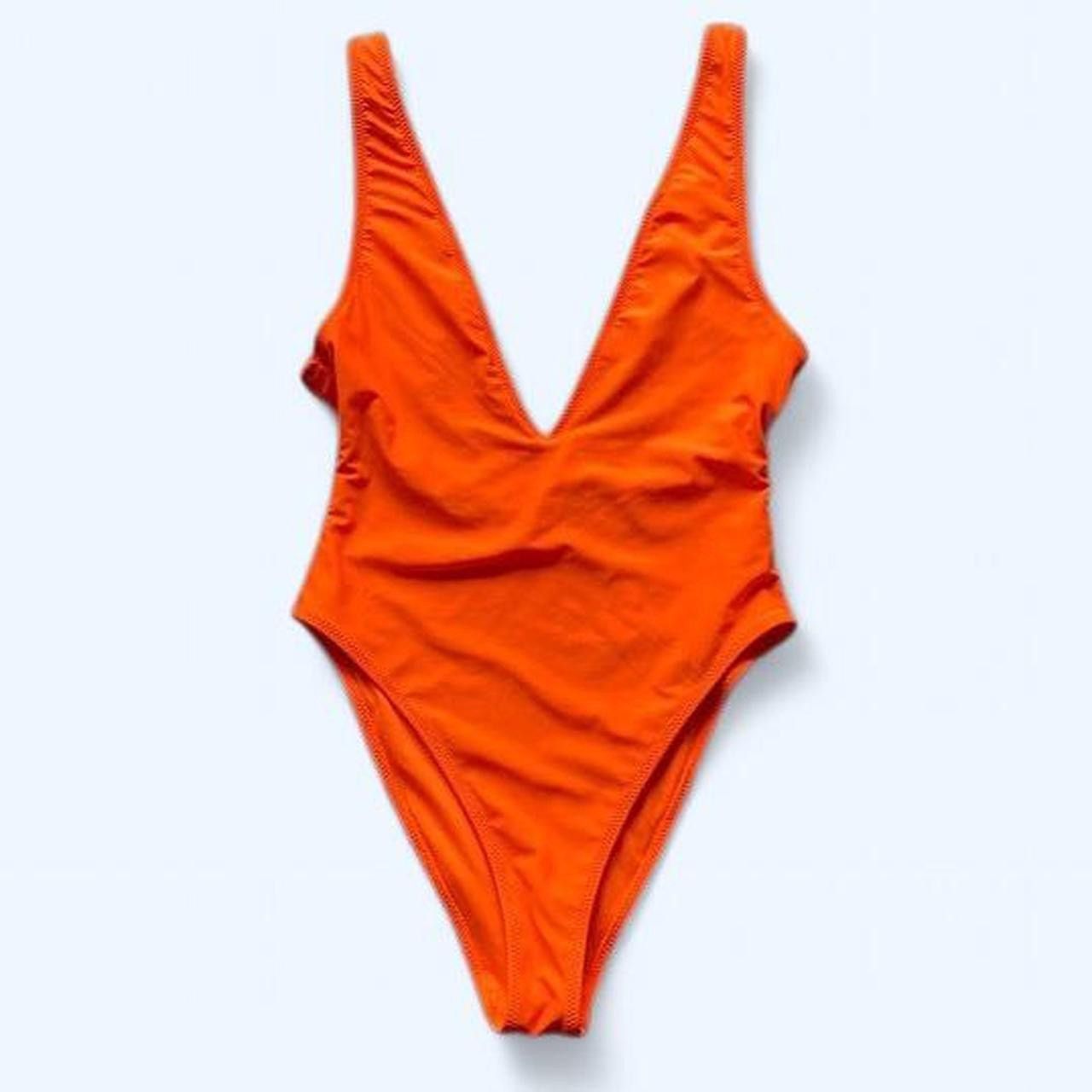 Forever 21 Forever 21 Deep V Swim One Piece Neon Orange Size XS / US 0-2 / IT 36-38 - 1 Thumbnail