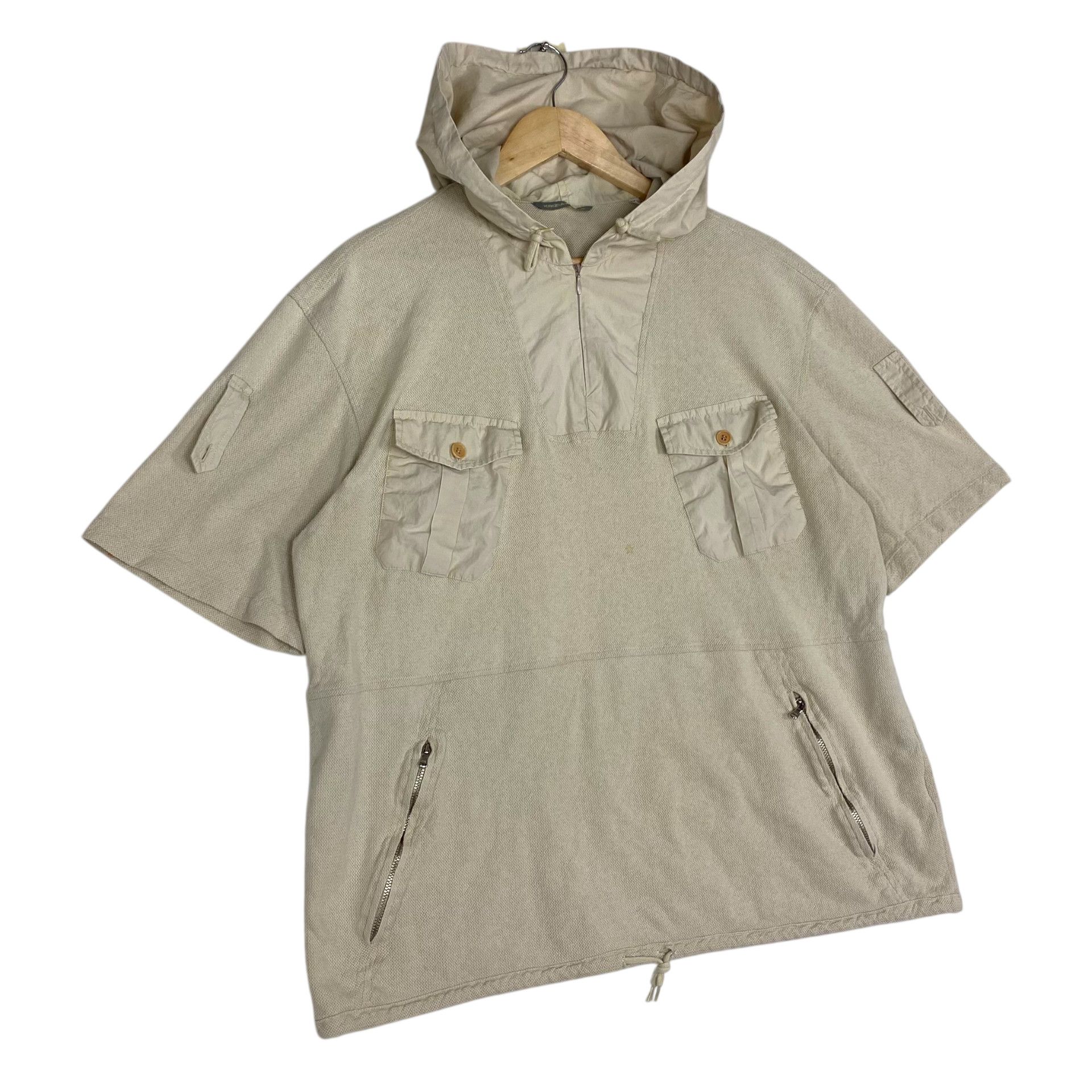 Krizia Uomo 💥 KRIZIA WORLD SOFT BIEGE NETTING HOODED Size US L / EU 52-54 / 3 - 2 Thumbnail