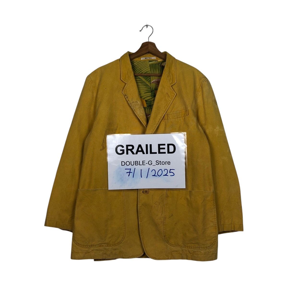 Japanese Brand × Vintage Vintage Chore Worker Jacket Karl Helmut Blanket IsseyMiyake Size US M / EU 48-50 / 2 - 1 Thumbnail