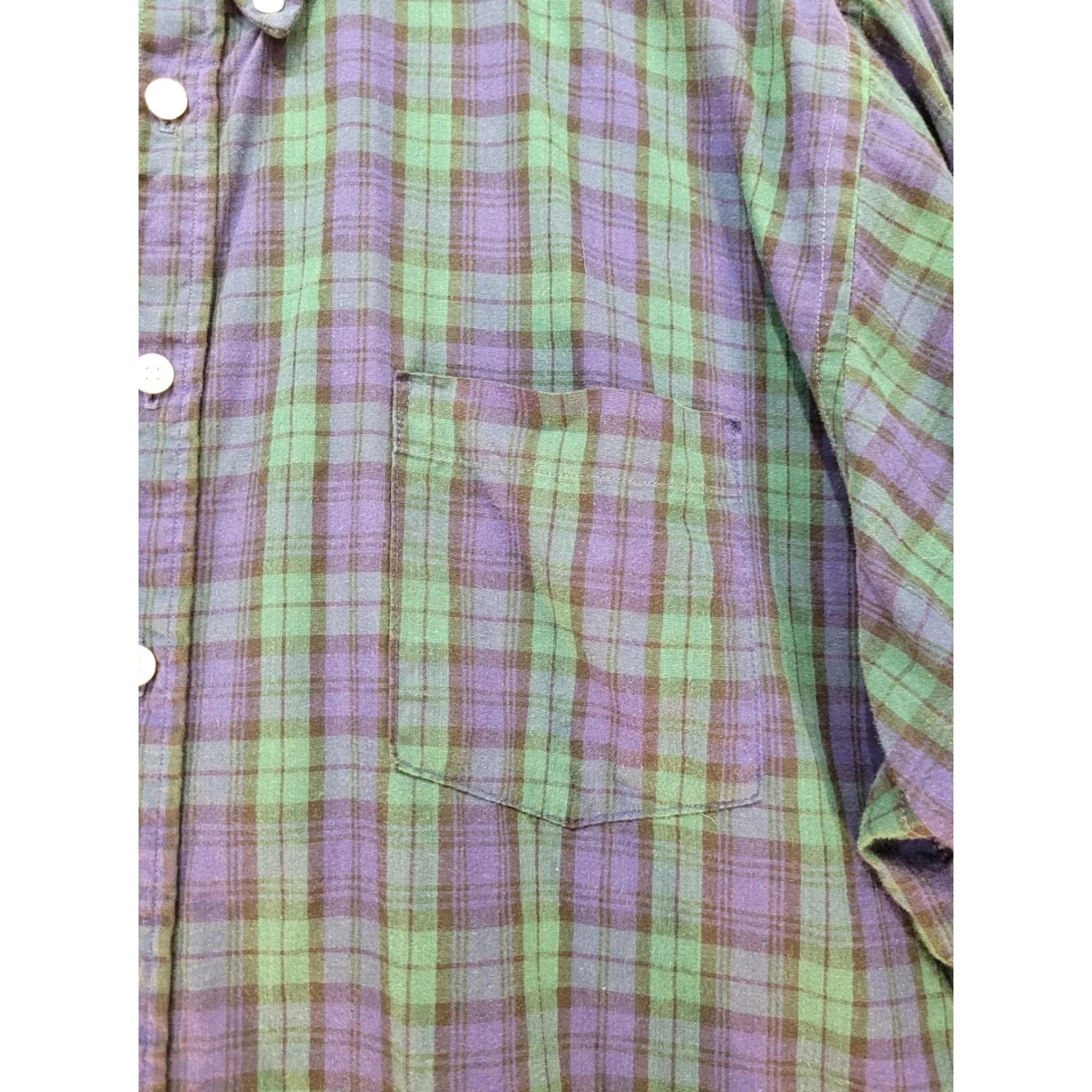 Orvis VINTAGE Orvis Shirt XL Button Down Plaid Blue Green Outdoors Men Size US XL / EU 56 / 4 - 3 Thumbnail