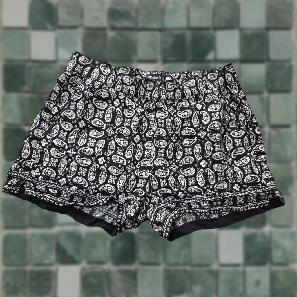 Madewell MADewell Pull-On Shorts Black Womens XS Chino Elastic Waist Cotton Blend Casual Short Size 26" / US 2 / IT 38 - 1 Thumbnail