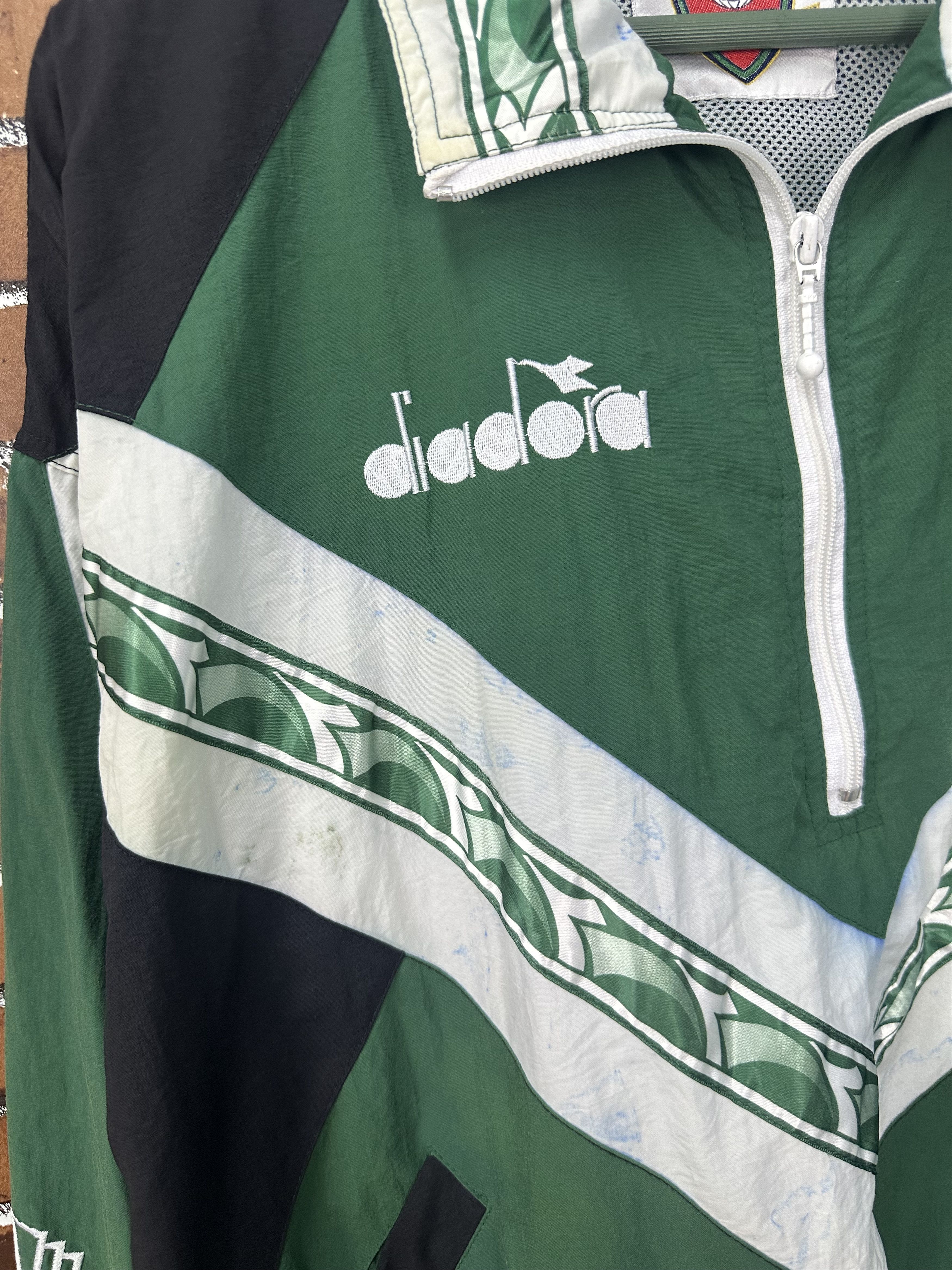 Diadora 90s Vintage Diadora Baggy Nylon Jacket Z327 Size US M / EU 48-50 / 2 - 3 Thumbnail