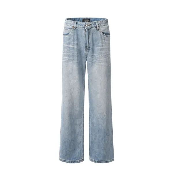 VIBE American retro blue straight wide-leg jeans Size US 32 / EU 48 - 1 Thumbnail