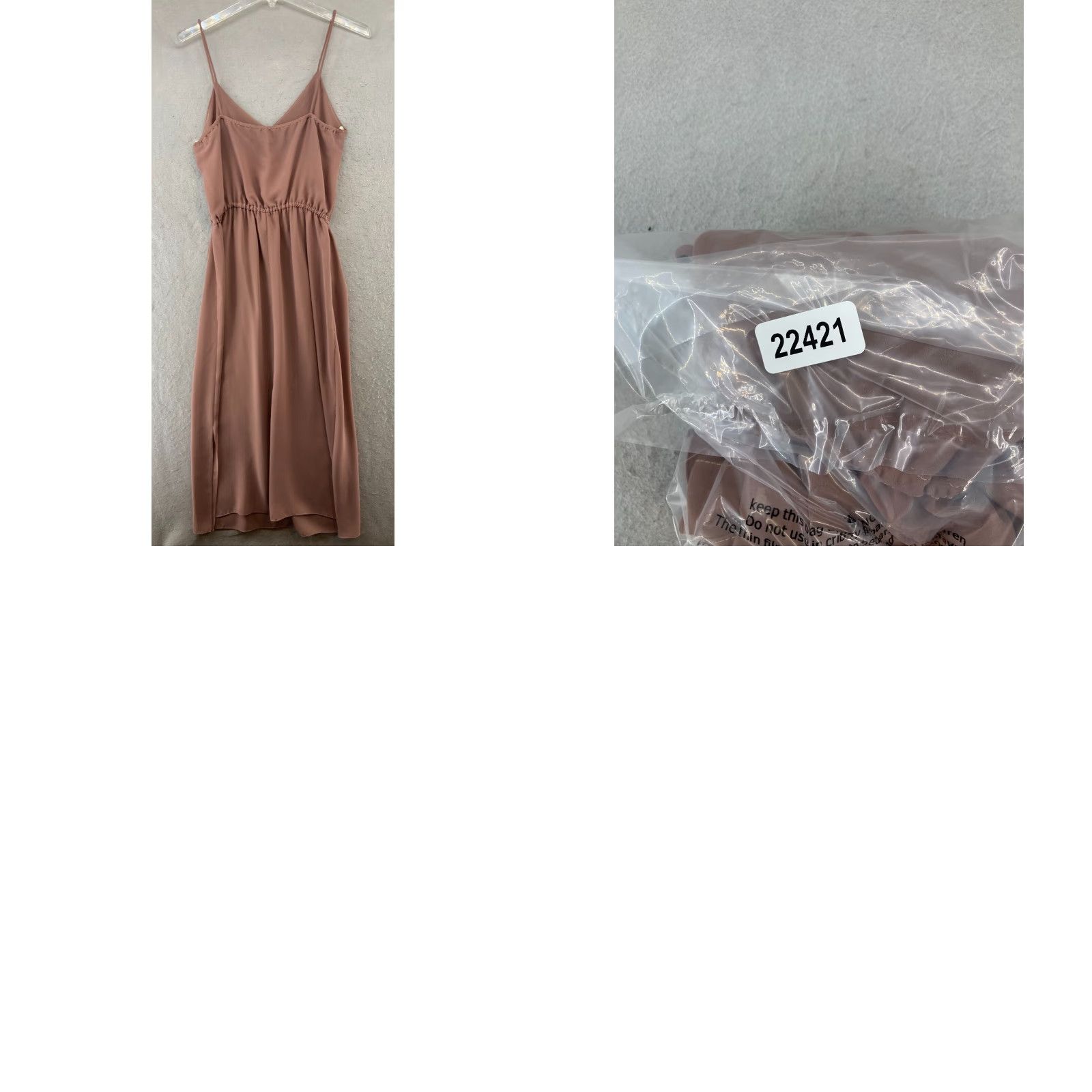 Vintage VINTAGE Norman Berg Tea Dress Womens Size 14 Beige Knee Length 80s Art Deco Size XL / US 12-14 / IT 48-50 - 8 Thumbnail