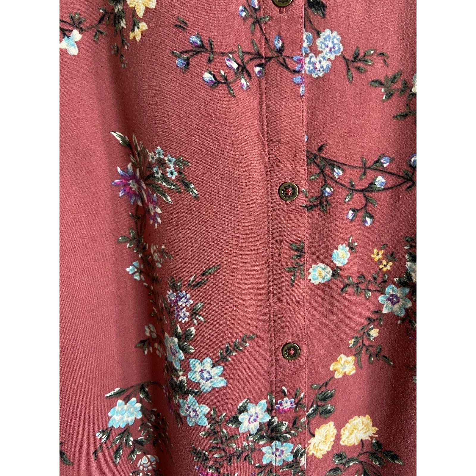 Other Xhilaration Womens Skirt Sz S Long Floral Shorts Button Size 24" / US 00 / IT 34 - 3 Thumbnail