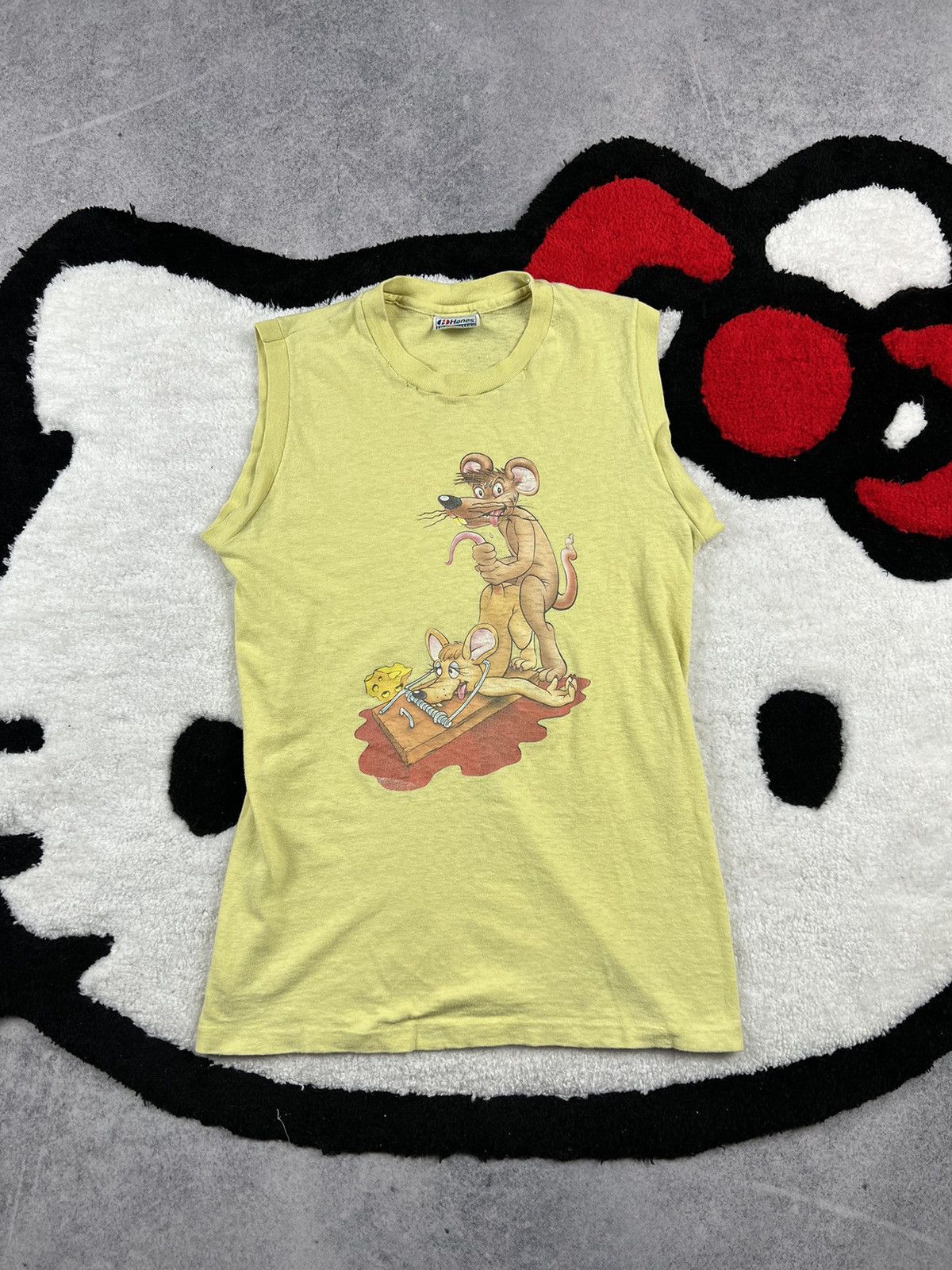 Vintage Y2K Vintage 90s Sex Mouse Faded Distressed Adult 18+ Tee Size M / US 6-8 / IT 42-44 - 1 Thumbnail
