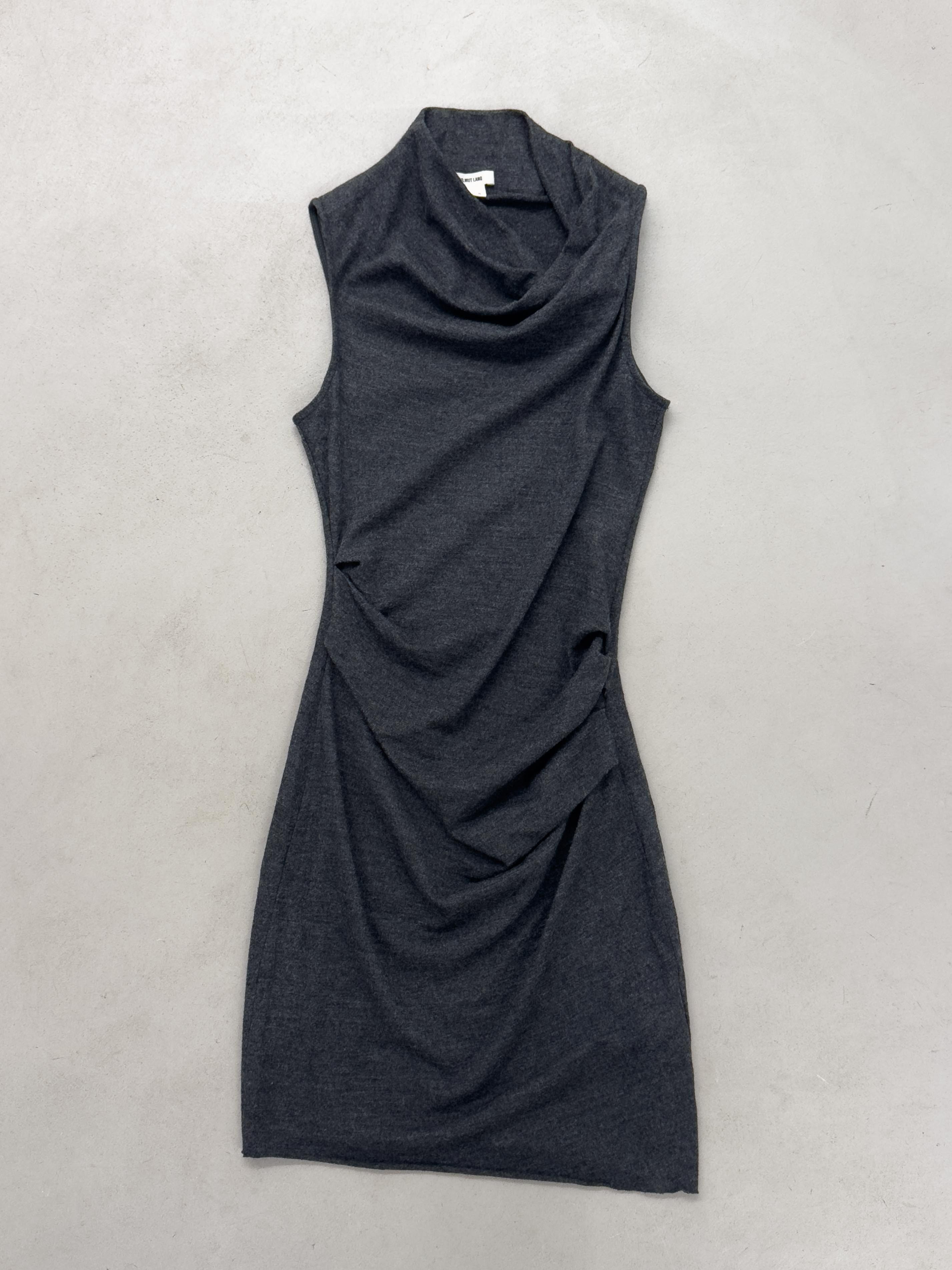 Helmut Lang Helmut Lang Draped Wool Dress Size S / US 4 / IT 40 - 1 Thumbnail