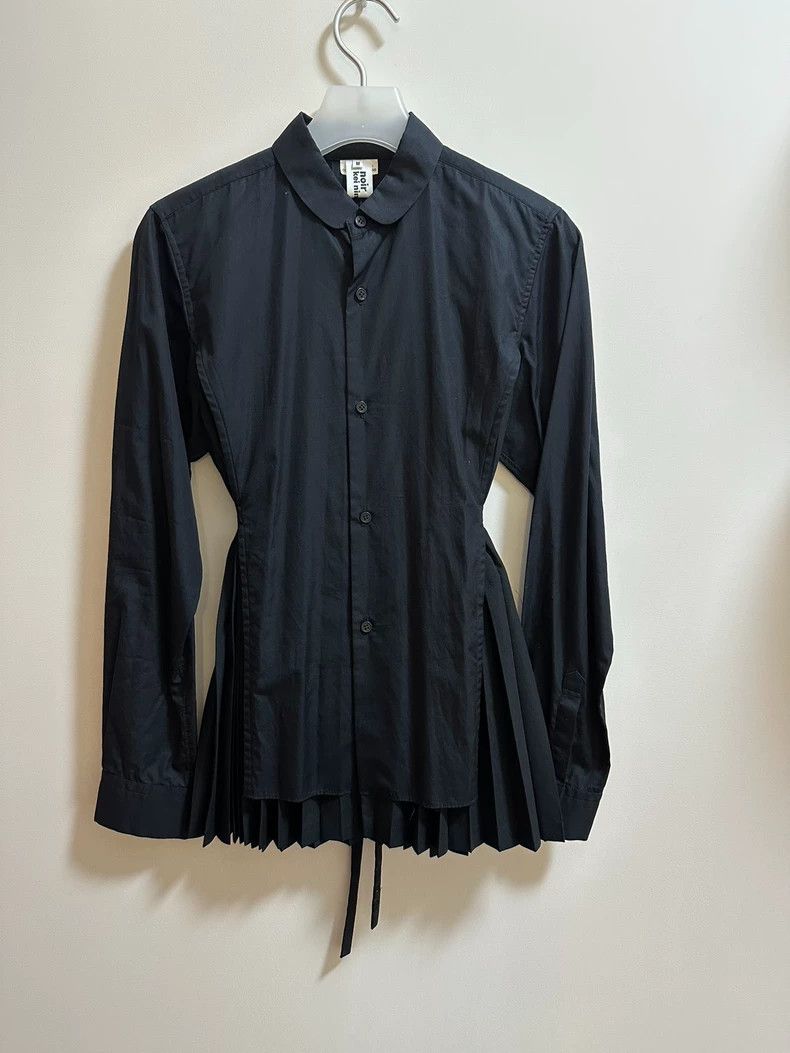 Comme des Garcons Comme des Garçons Noir Kei Ninomiya Pleated Shirt Size US M / EU 48-50 / 2 - 1 Thumbnail