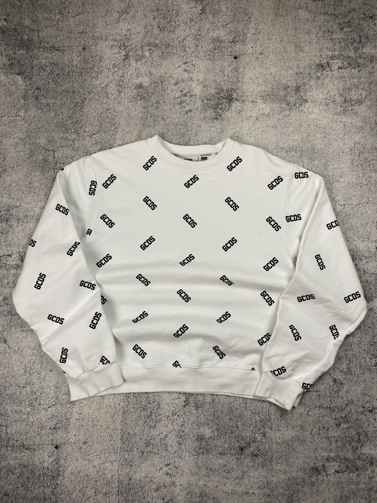 GCDS Rare GCDS Monogram Big Logo Hype Sweatshirt Size US L / EU 52-54 / 3 - 1 Thumbnail