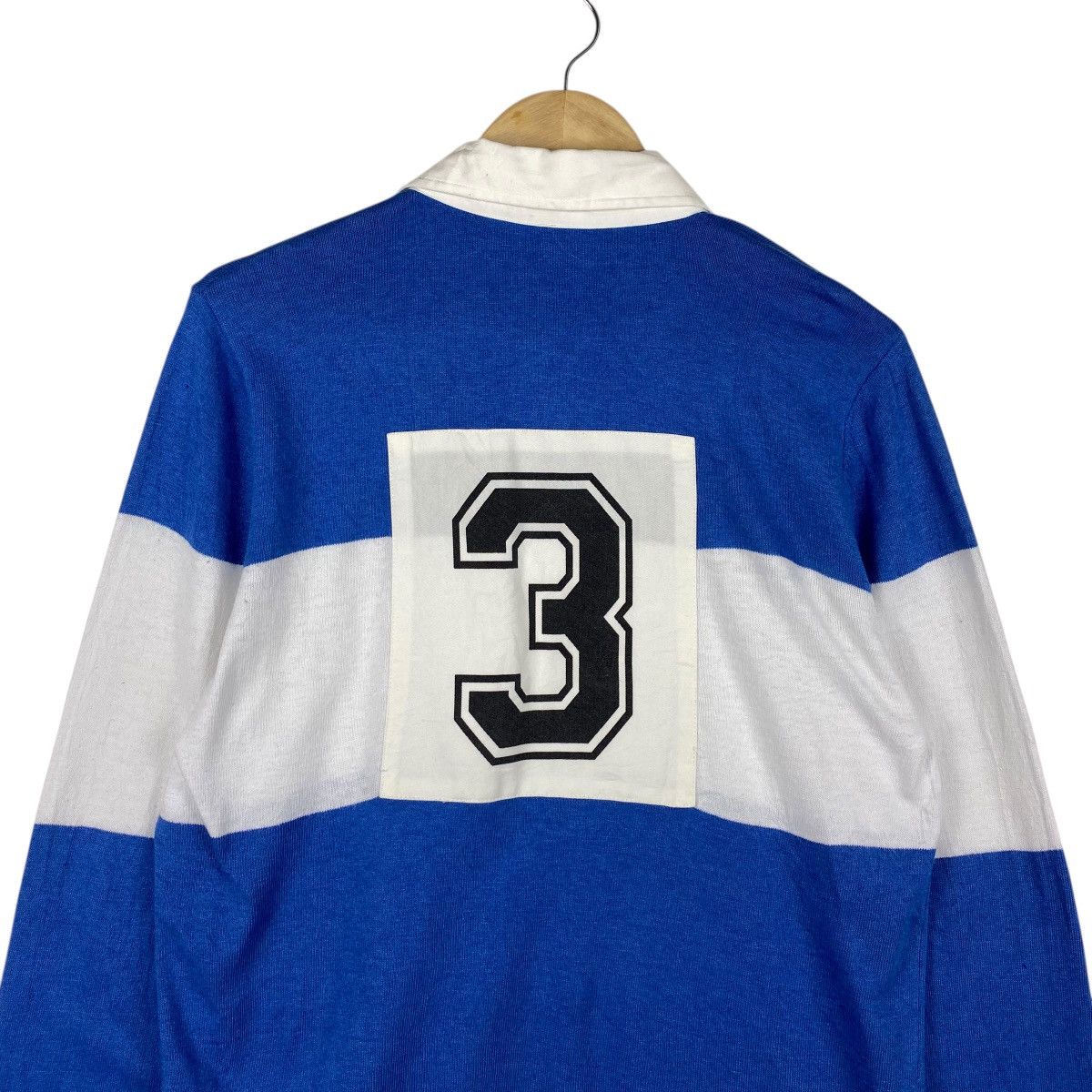 Benetton 💥 VTG BENETTON POLO RUGBY SHIRT Size US L / EU 52-54 / 3 - 6 Thumbnail