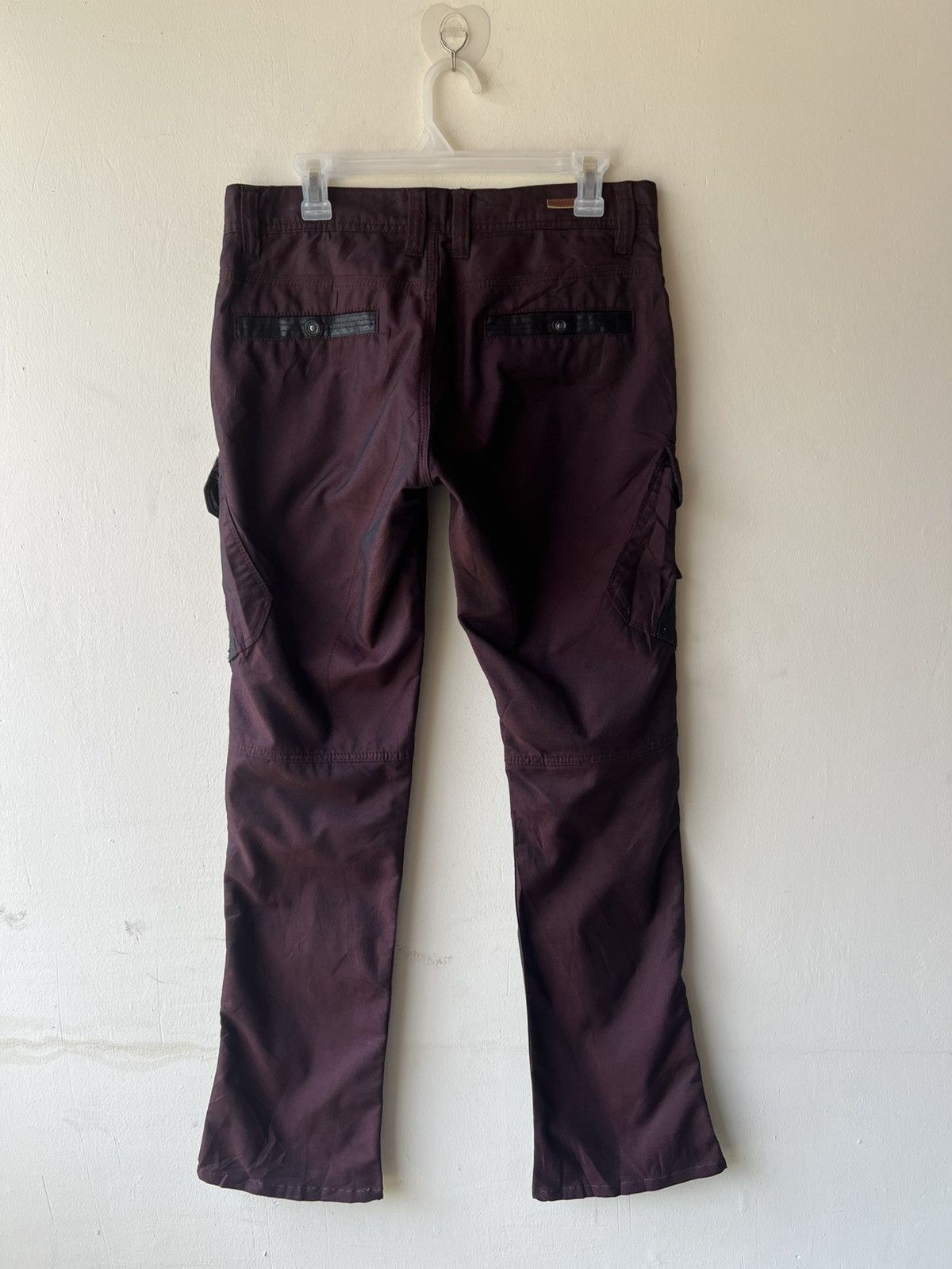 Nicole Club Nicole Club Japan Dark Maroon Cargo Flare Trouser Pant Size US 30 / EU 46 - 3 Thumbnail