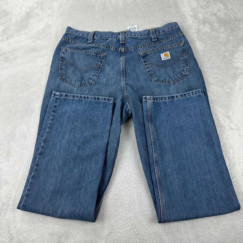 Carhartt Carhartt Men's Size 36 W x 32 L Denim Relax Jeans Zipper Fly Size US 36 / EU 52 - 6 Thumbnail