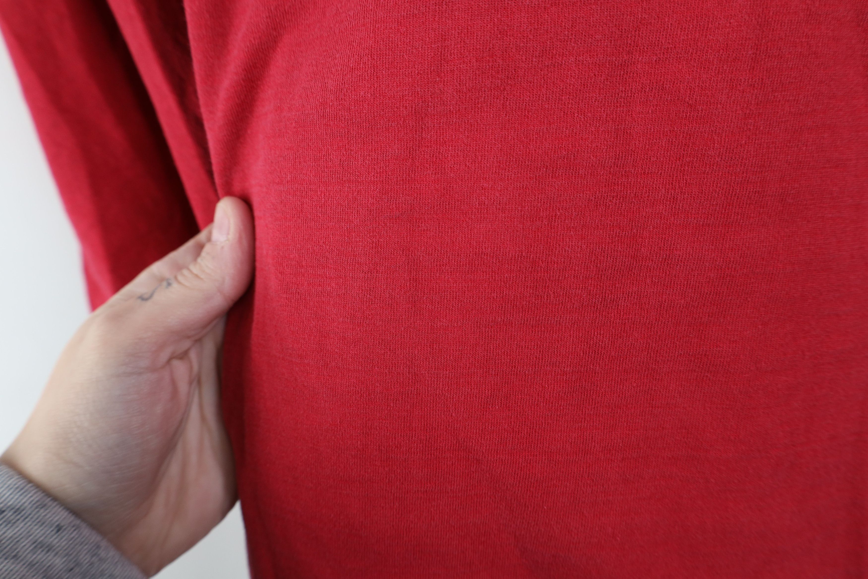 Vintage Vintage 90s Streetwear Blank Long Sleeve Henley T-Shirt Size US L / EU 52-54 / 3 - 8 Thumbnail