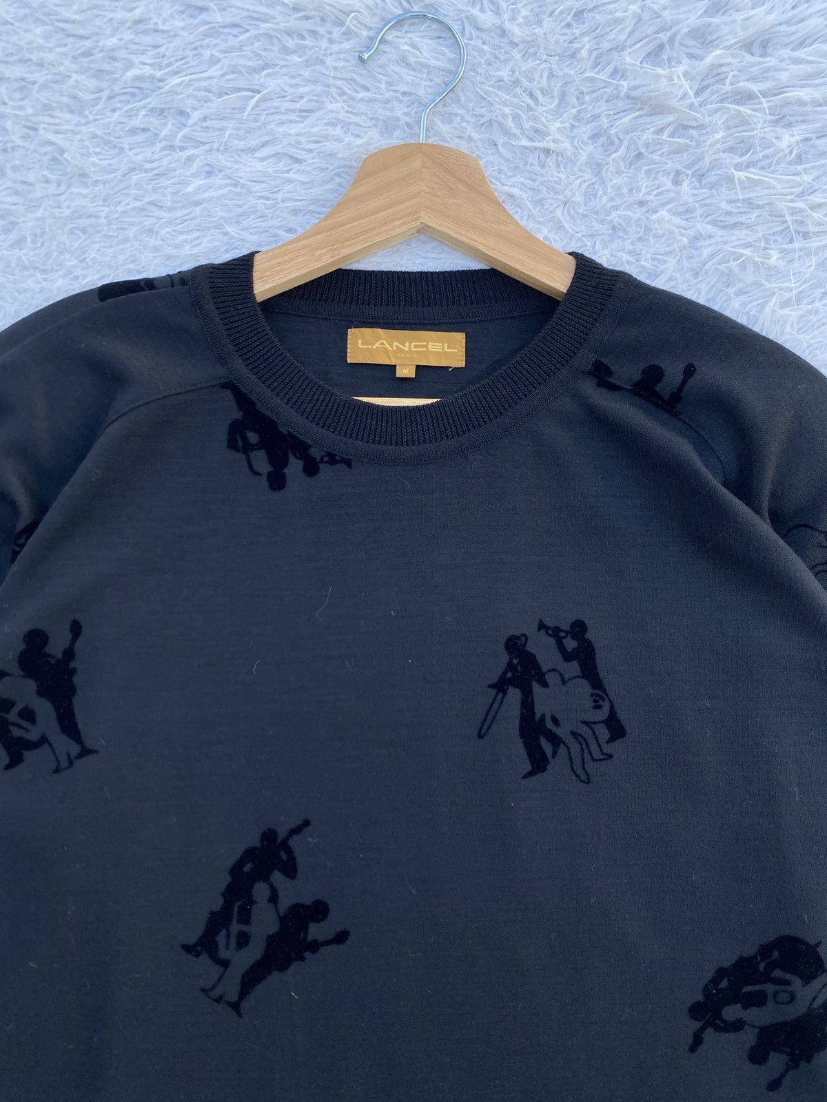 Lancel Rare Vintage 90s LANCEL Paris Nice Design Sweater Size US M / EU 48-50 / 2 - 1 Thumbnail