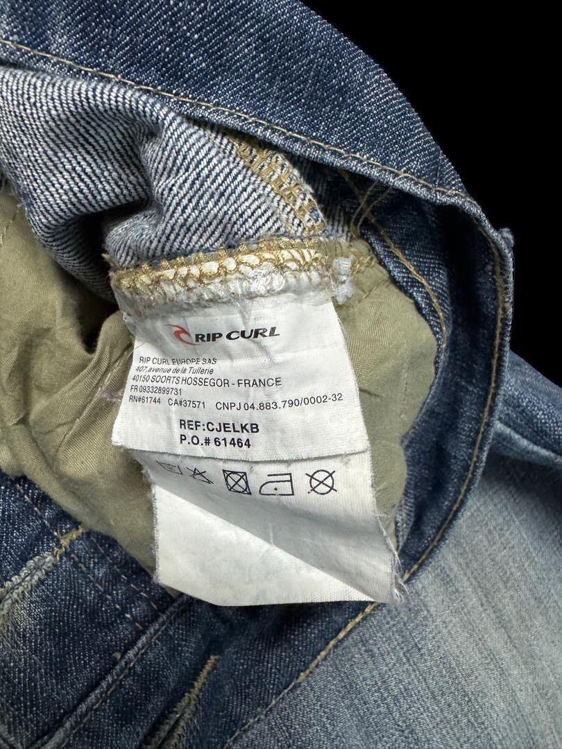 Rip Curl Vintage 90s Rip Curl Thrashed Faded Distressed Rare Seasons Size US 33 - 11 Thumbnail