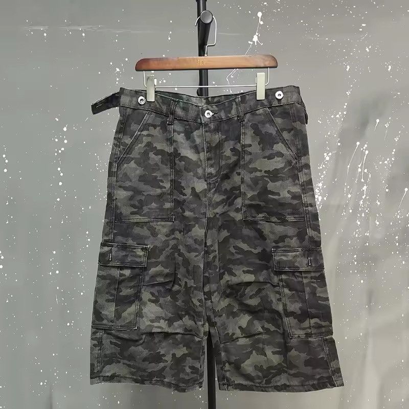 Designer Camo Streetwear Baggy Loose Jorts Shorts Y2k Size US 32 / EU 48 - 2 Thumbnail