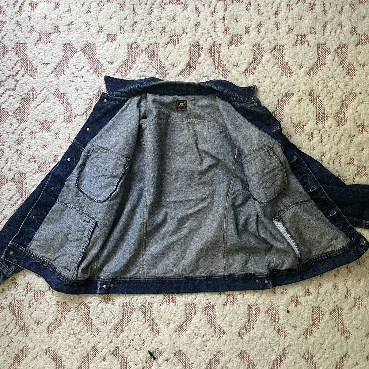 Lee × Vintage Vintage 80s Lee Riders USA Denim Jacket - Faded Blue Size US L / EU 52-54 / 3 - 7 Thumbnail