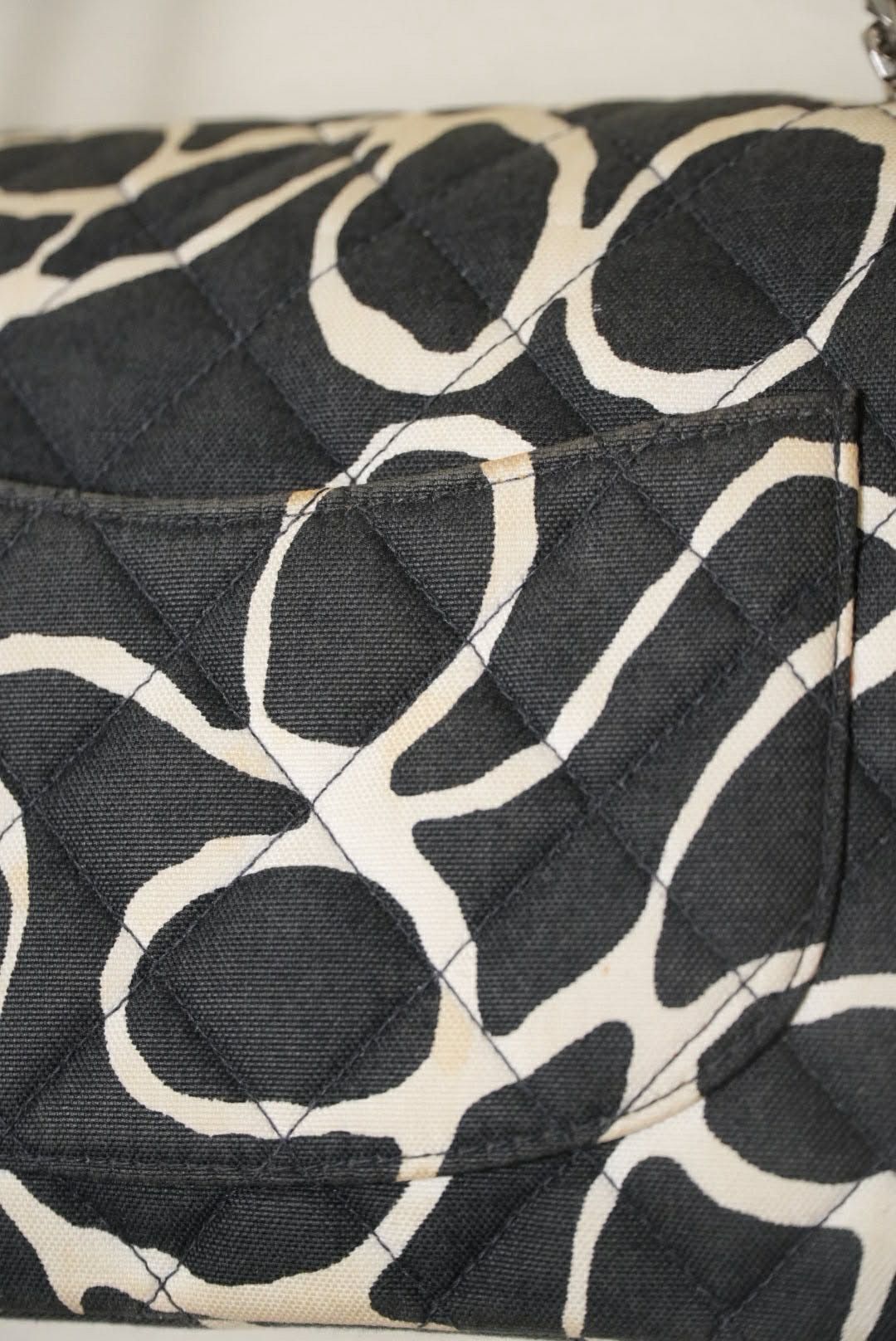 Chanel Chanel Karl Lagerfeld CC Quilted Print Canvas Single Flap Size ONE SIZE - 6 Thumbnail