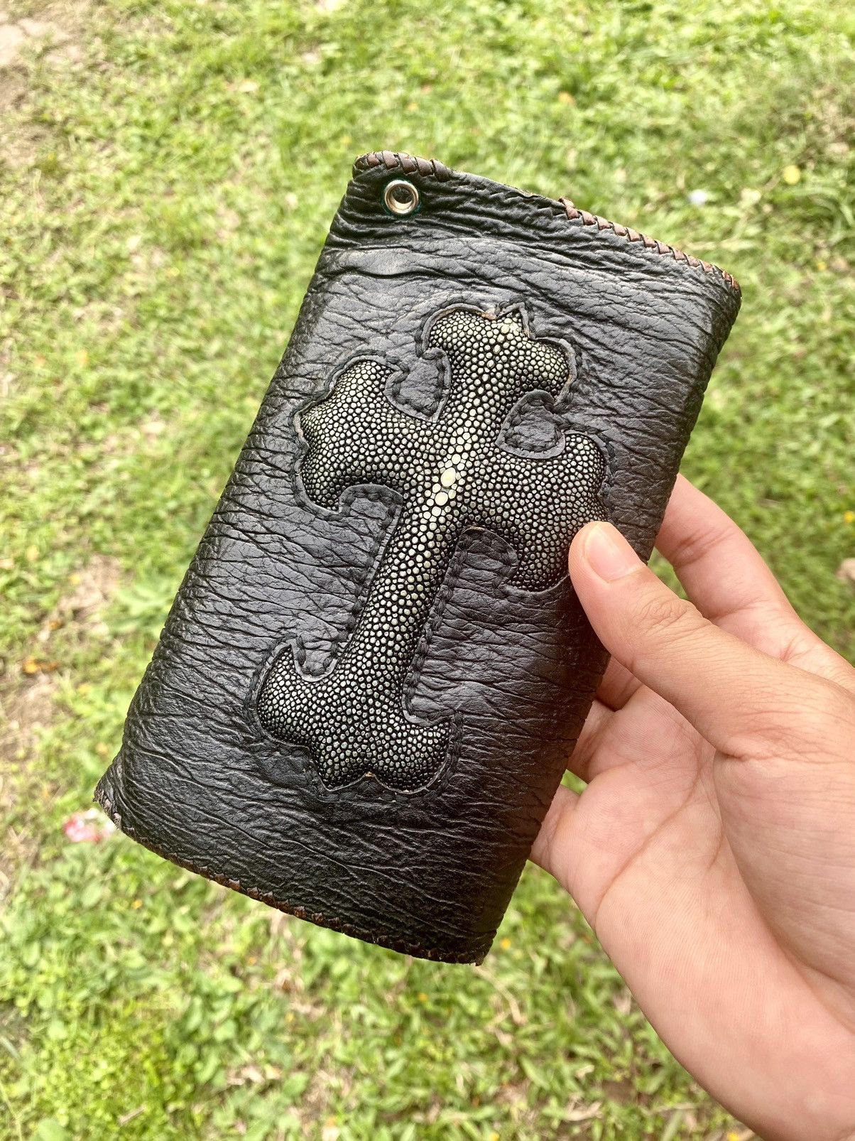 If Six Was Nine Very Rare Vintage handmade Godsize Sharkskin Leather wallet Size ONE SIZE - 1 Thumbnail