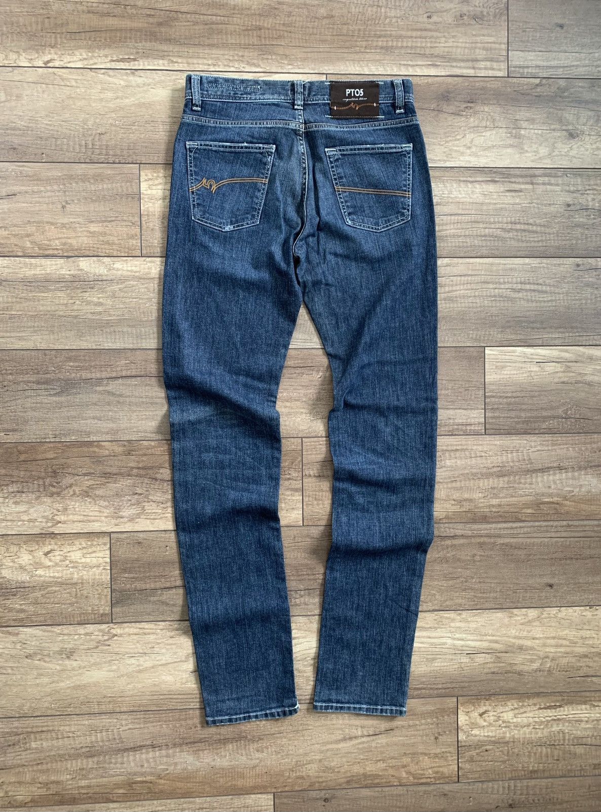 PT Torino PT05 PT01 Denim Slim Fit Washed Jeans Pants Size US 31 - 5 Thumbnail