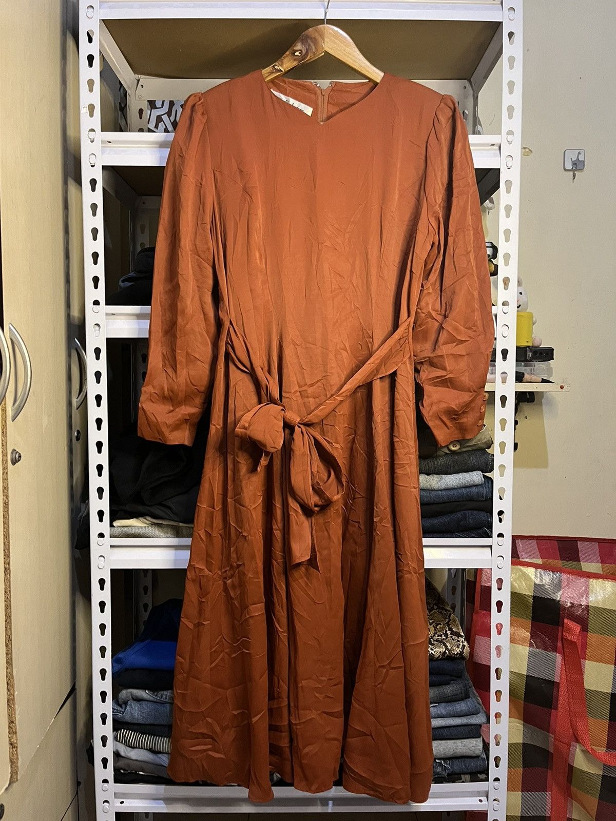 Dior × Vintage 1950’s Christian Dior Maxi Dress Size L / US 10 / IT 46 - 1 Thumbnail