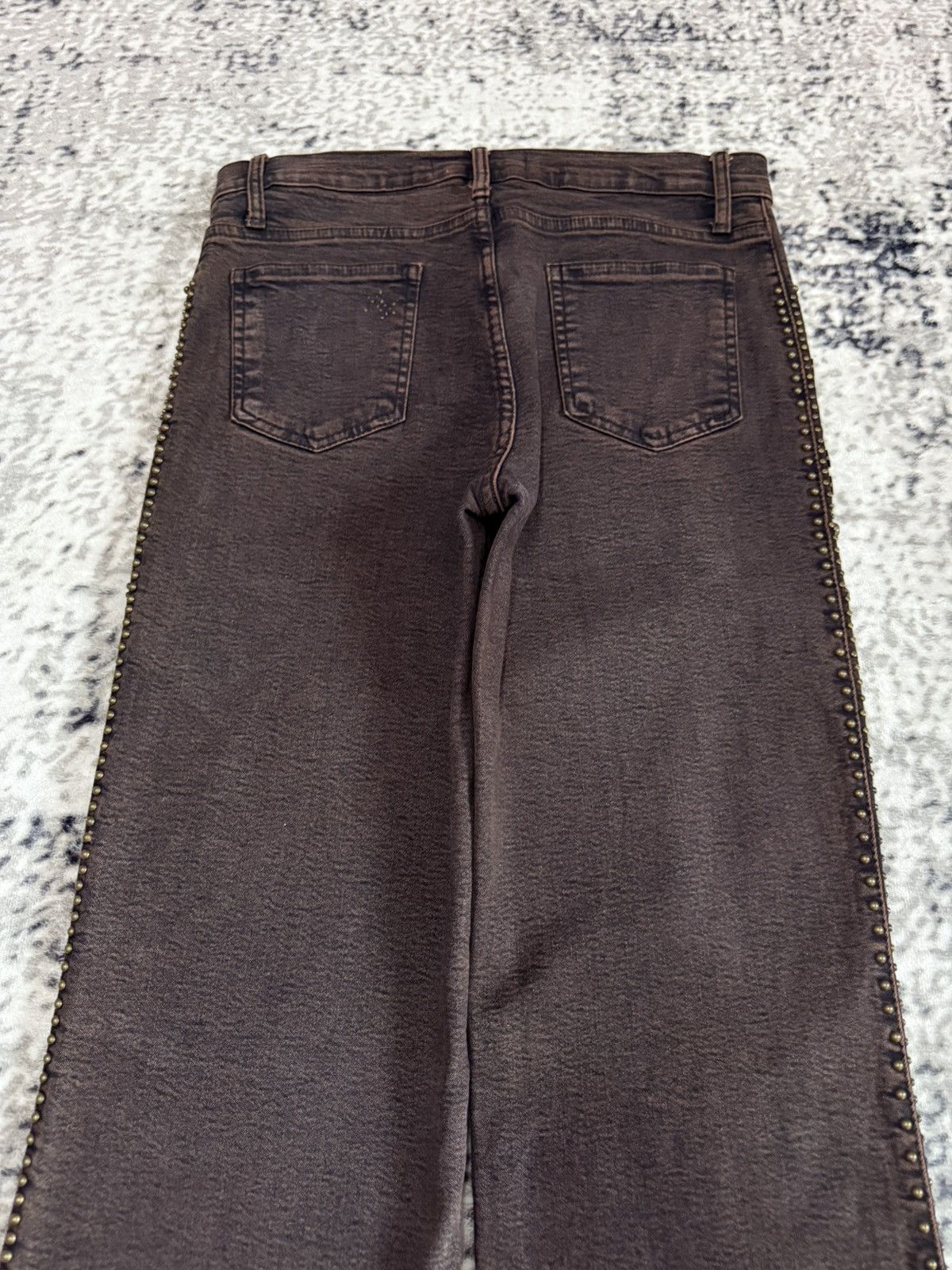 Tornado Mart Tornado Mart Style Embroidery Studded Tribal Flare Jeans Size US 28 / EU 44 - 10 Thumbnail