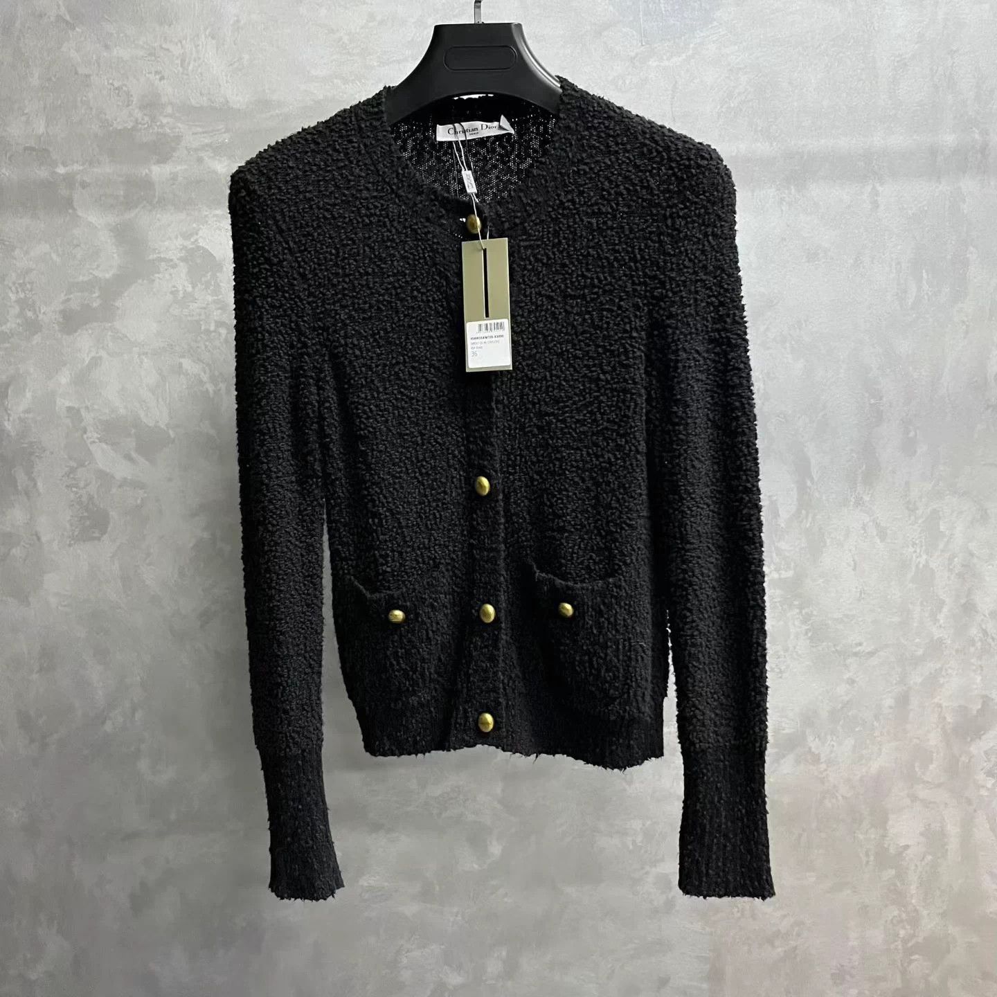 Dior Dior Black Wool Blend Crew Inset Vest Short Sweater Size XS / US 0-2 / IT 36-38 - 1 Thumbnail