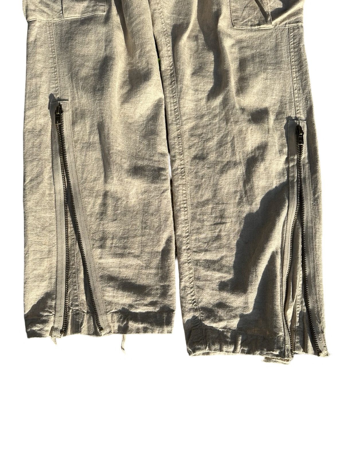 Japanese Brand RARE GOA Hemp Cargo Parachute Zipper Pants Size US 32 / EU 48 - 7 Thumbnail
