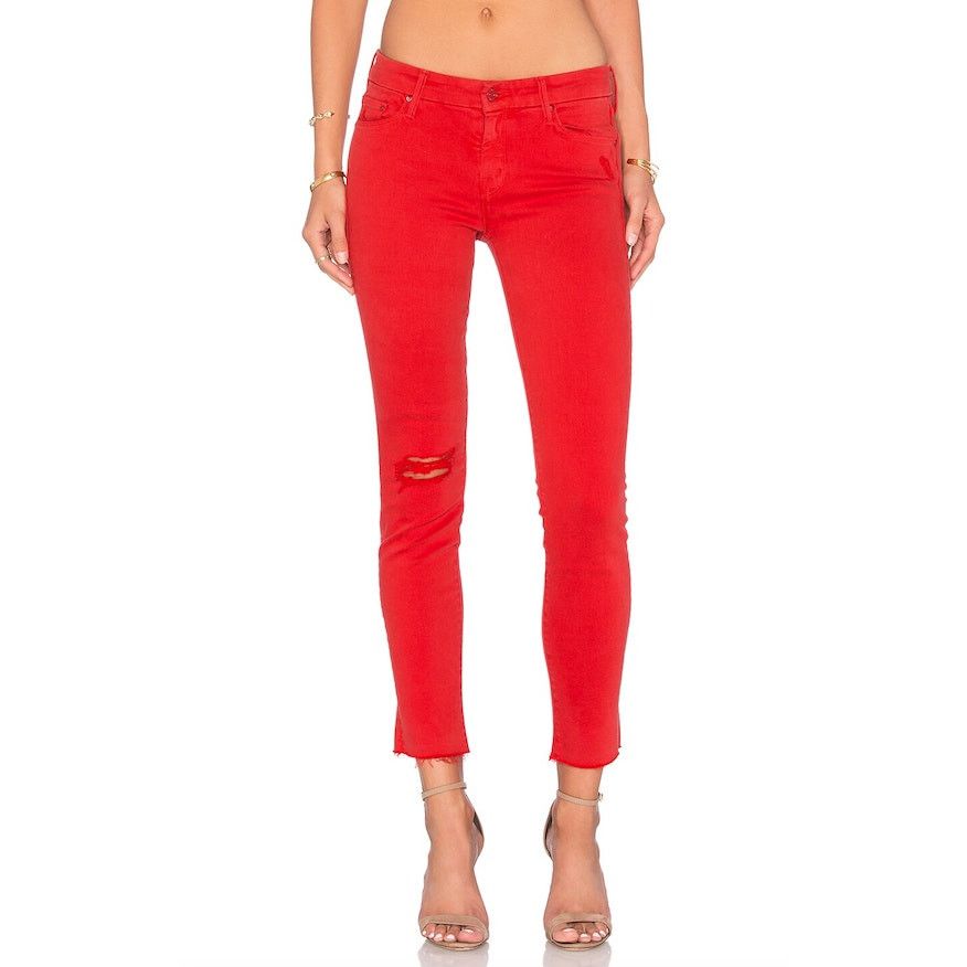 MOTHER Mother Red Jeans | Size 29 Size 30" / US 8 / IT 44 - 7 Thumbnail