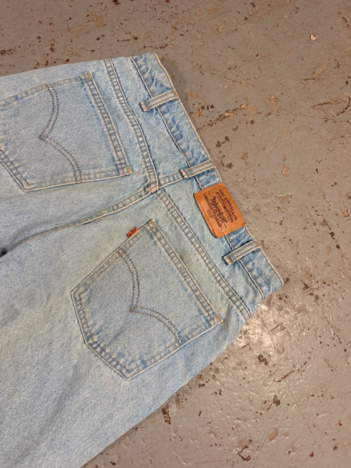 Levi's Vintage Orange Tag 619 Levi Denim Jeans Size US 33 - 6 Thumbnail