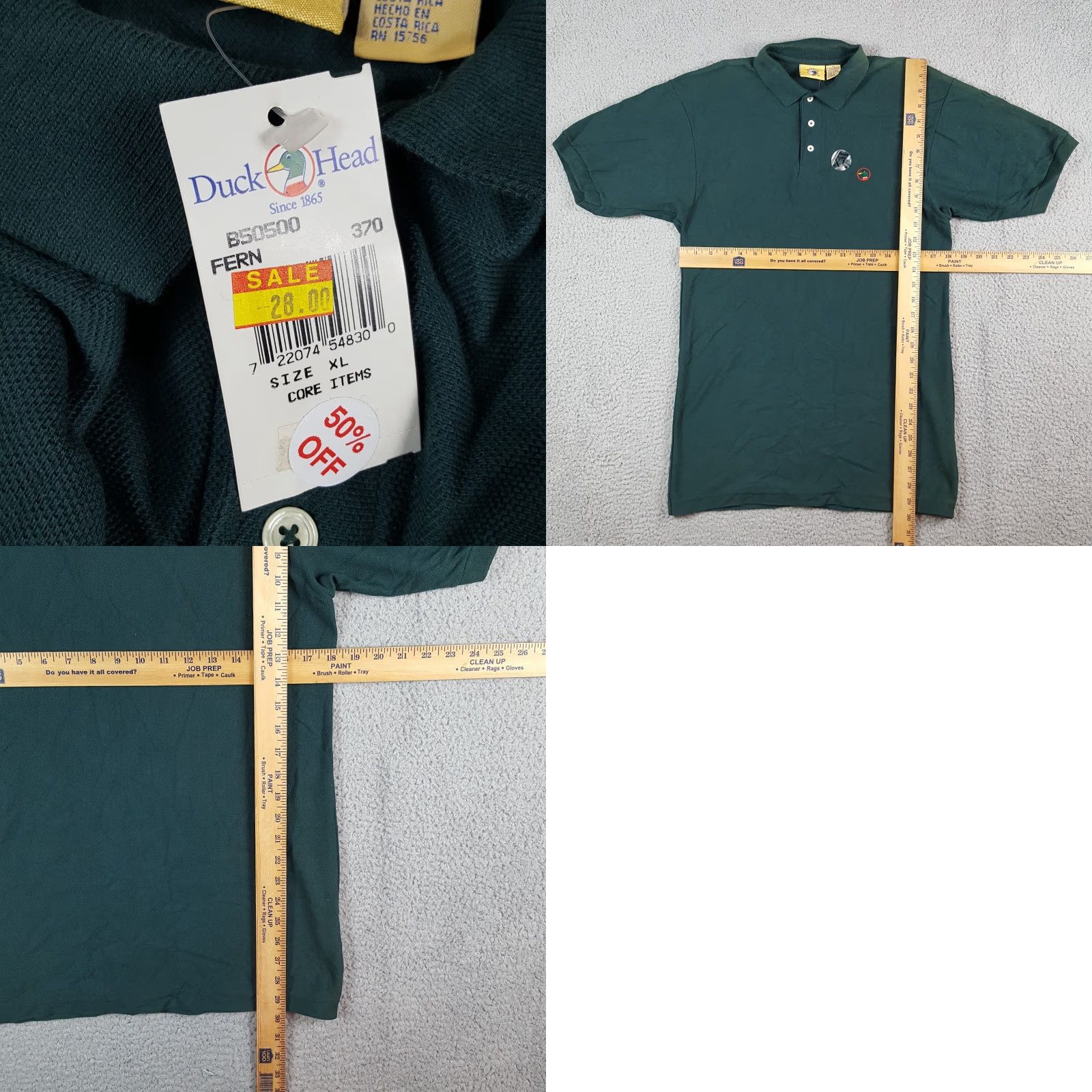 Vintage VINTAGE Duck Head Polo Shirt Forest Green Size S Skate Collared Shirt Men Grass 90s Grunge Workwear Polo Shirt Size US S / EU 44-46 / 1 - 8 Thumbnail