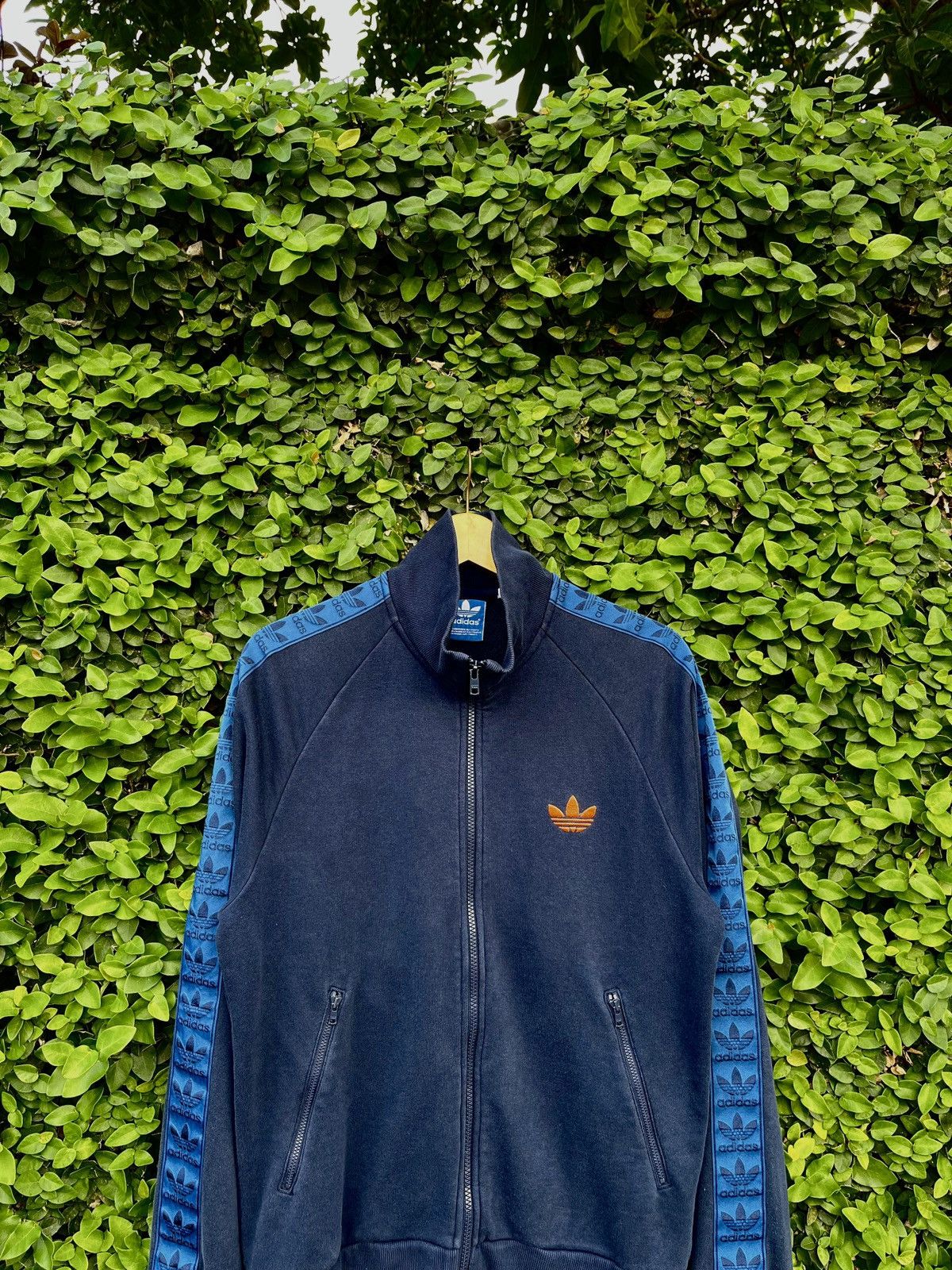 Adidas Adidas Originals Track Jacket – Navy Blue with tape Size US L / EU 52-54 / 3 - 2 Thumbnail