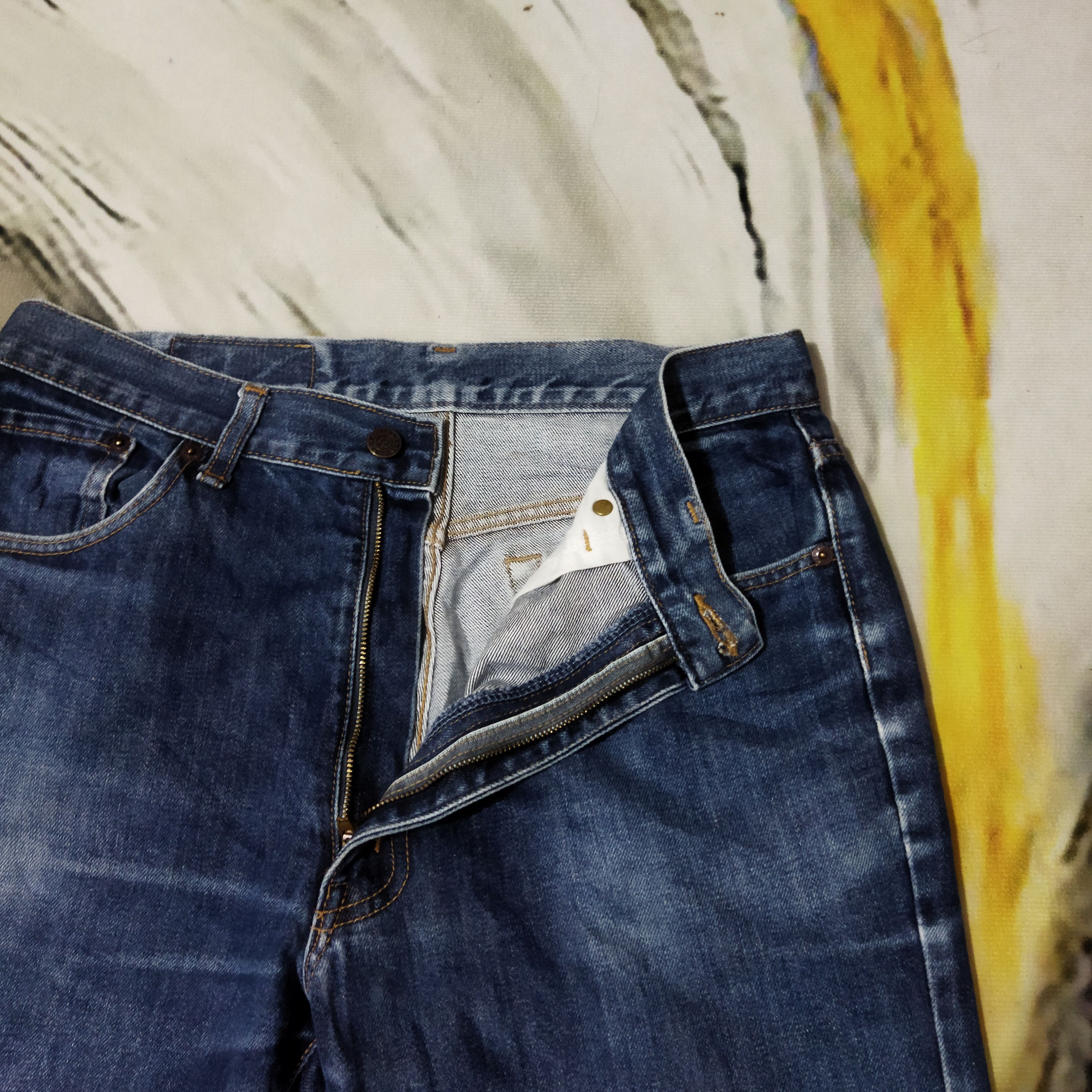 Japanese Brand × Vintage VINTAGE GLHEART DISTRESSED BLUE JEANS PANTS Size US 32 / EU 48 - 6 Thumbnail