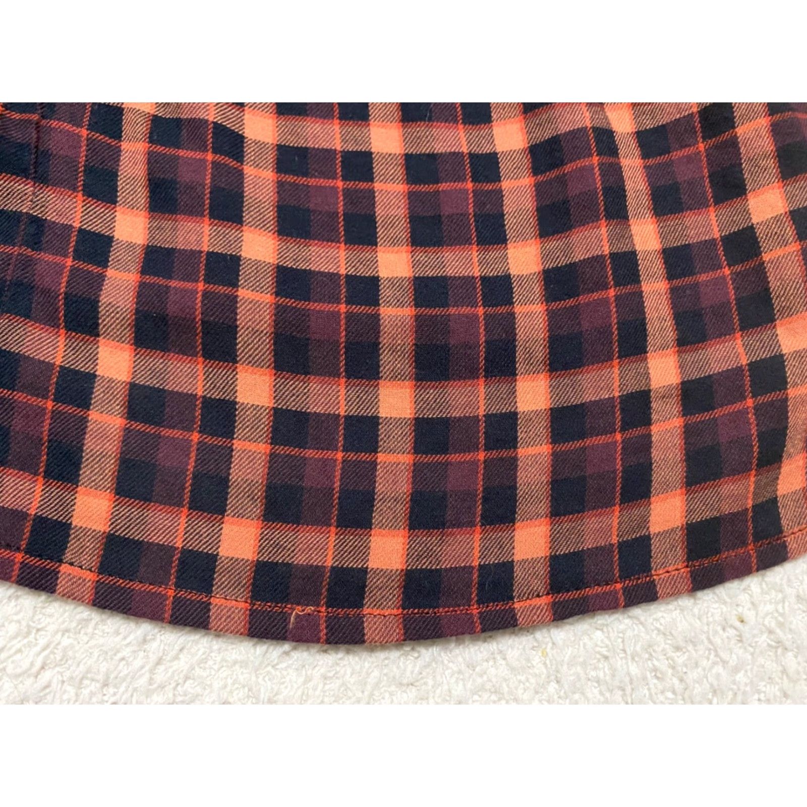 Madewell Madewell Shirt XS Womens Multicolor Plaid Square Neck Long Sleeve 100% Cotton Size XS / US 0-2 / IT 36-38 - 4 Thumbnail