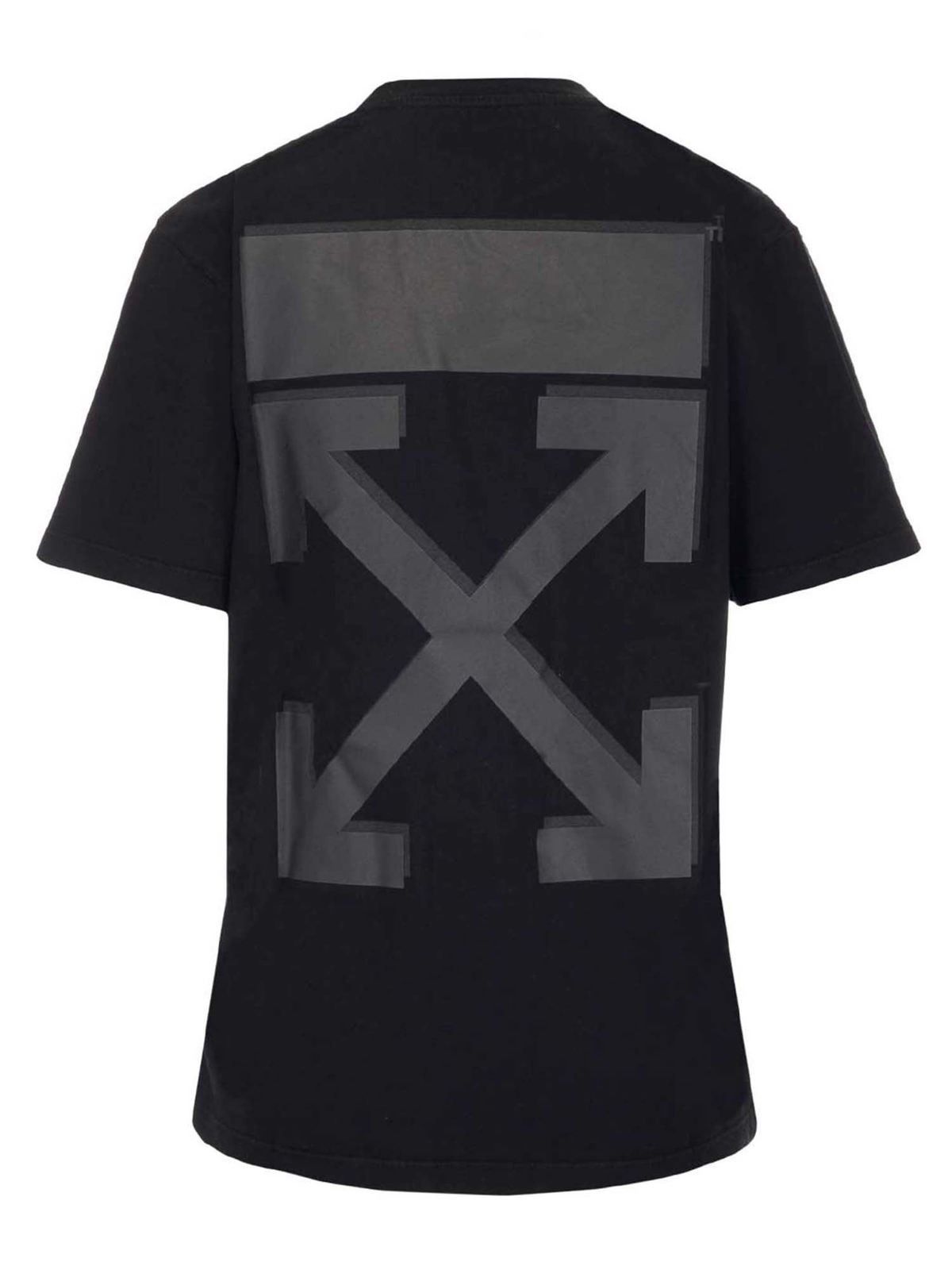 Off-White o1gr1nt0325 Rubber Arrow Reg T-Shirt in Black Size XXS / US 00 / IT 34 - 2 Thumbnail