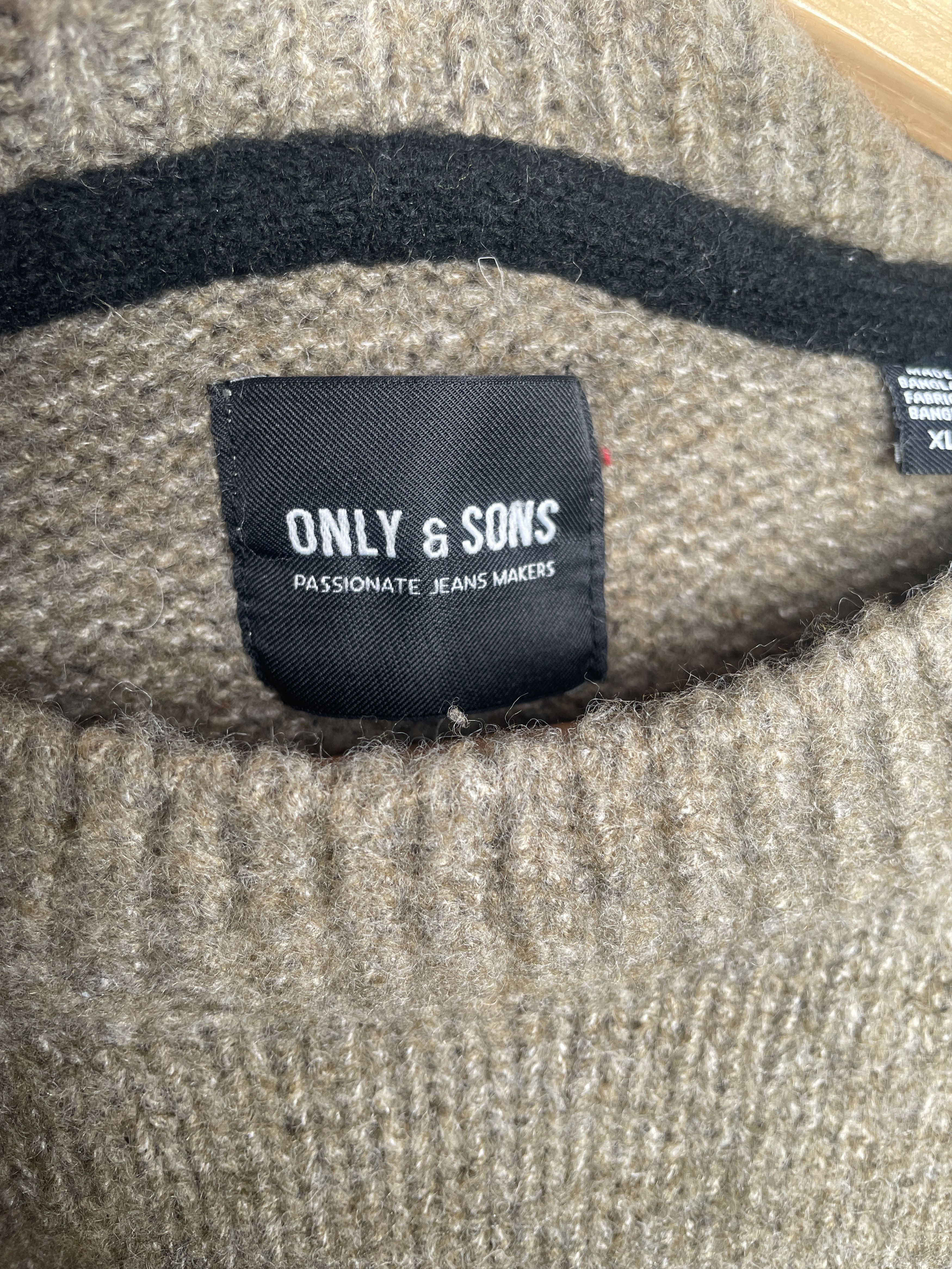 ONLY & SONS Only & Sons Striped Knit Sweater XL Size US XL / EU 56 / 4 - 6 Thumbnail