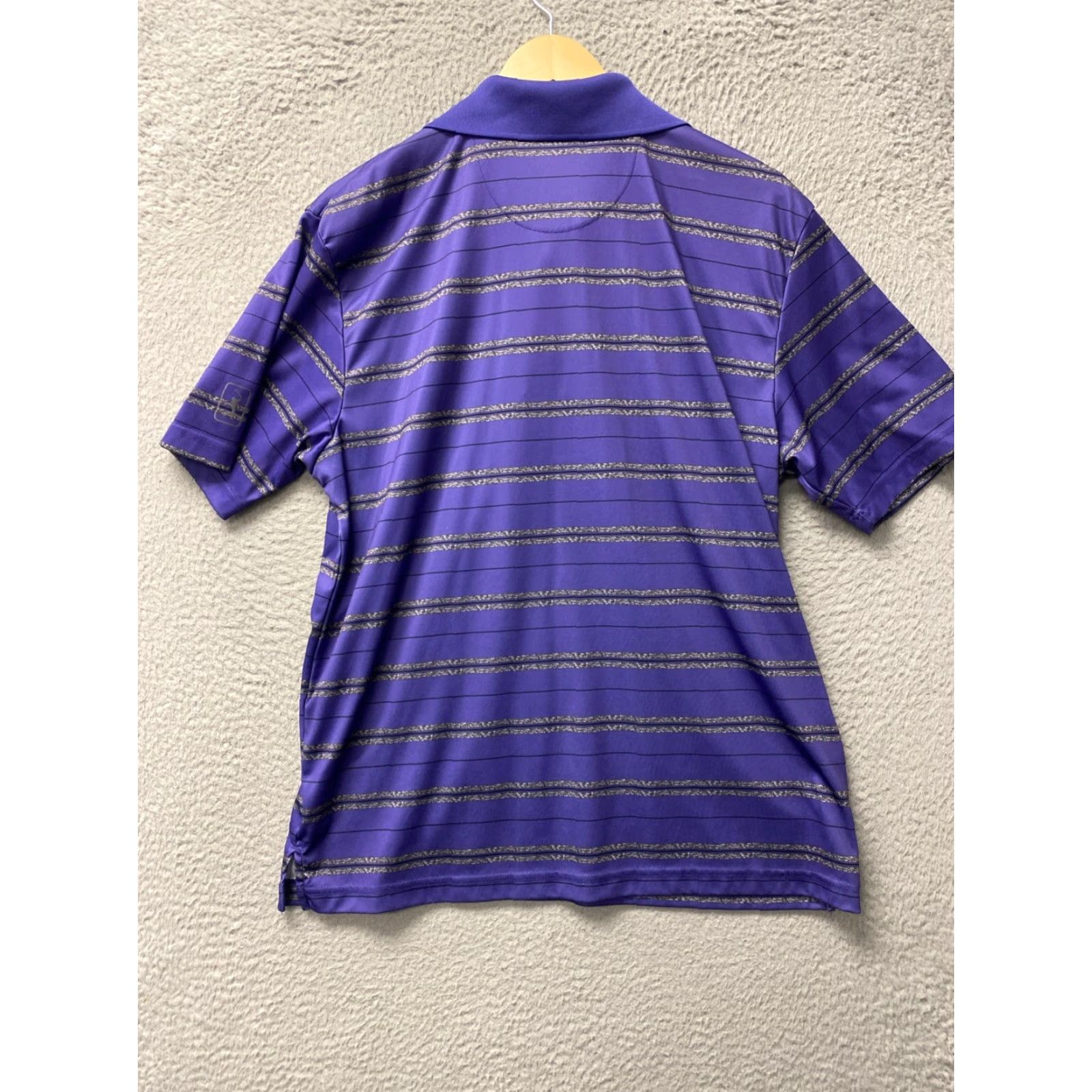 PGA Tour PGA TOUR Polo Shirt Mens L Blue All Over Print Geometric Pattern Golf Club Ball Athletic Shirt Pro Series Size US L / EU 52-54 / 3 - 8 Thumbnail