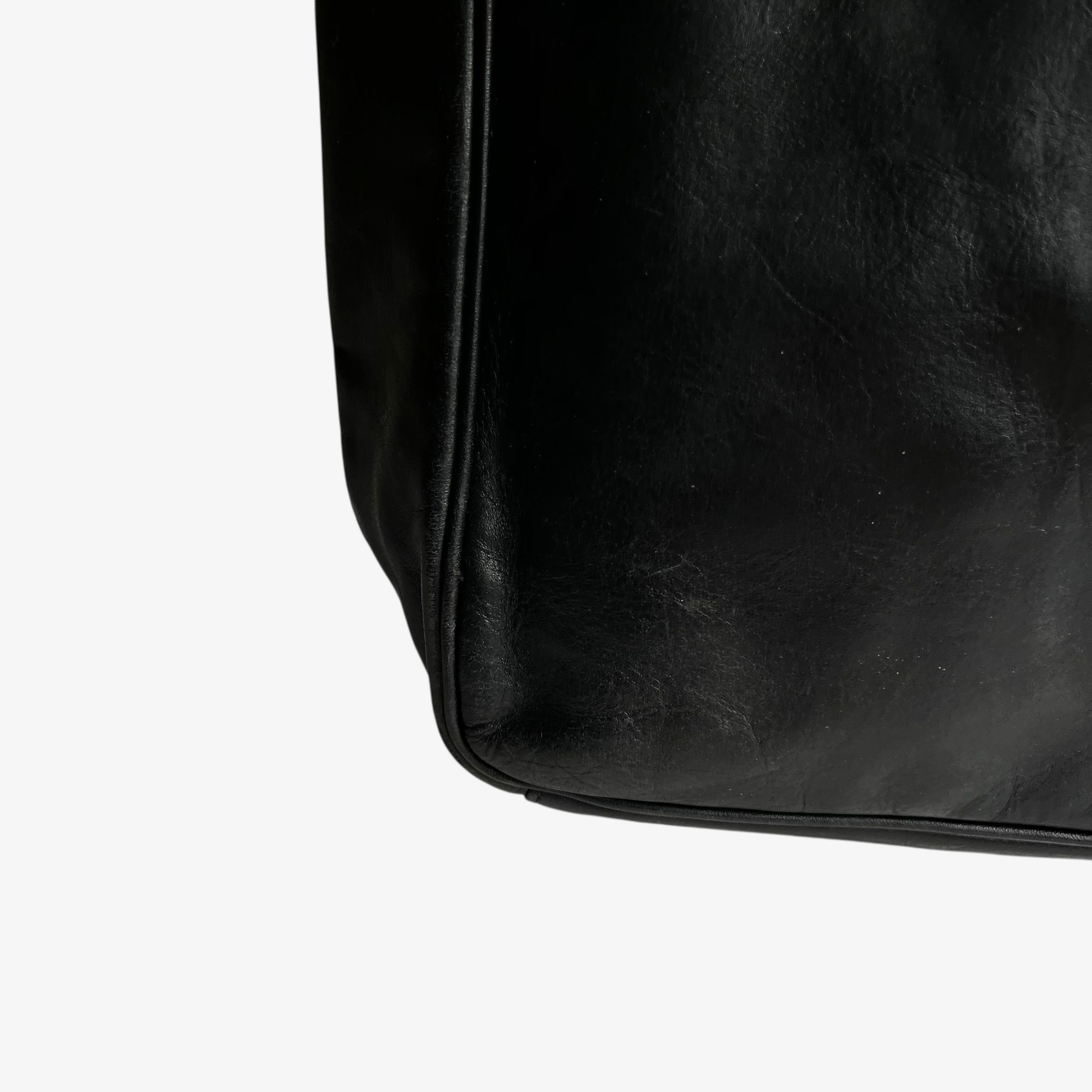 Other Vintage 80s Enny Black Leather Shoulder Bag Size ONE SIZE - 10 Thumbnail