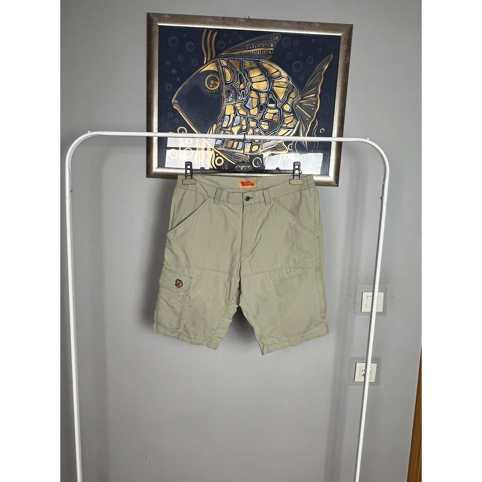 Fjallraven Fjallraven Kape Town Mt Men`s Beige Cargo Tracking Shorts Si Size US 32 / EU 48 - 2 Thumbnail