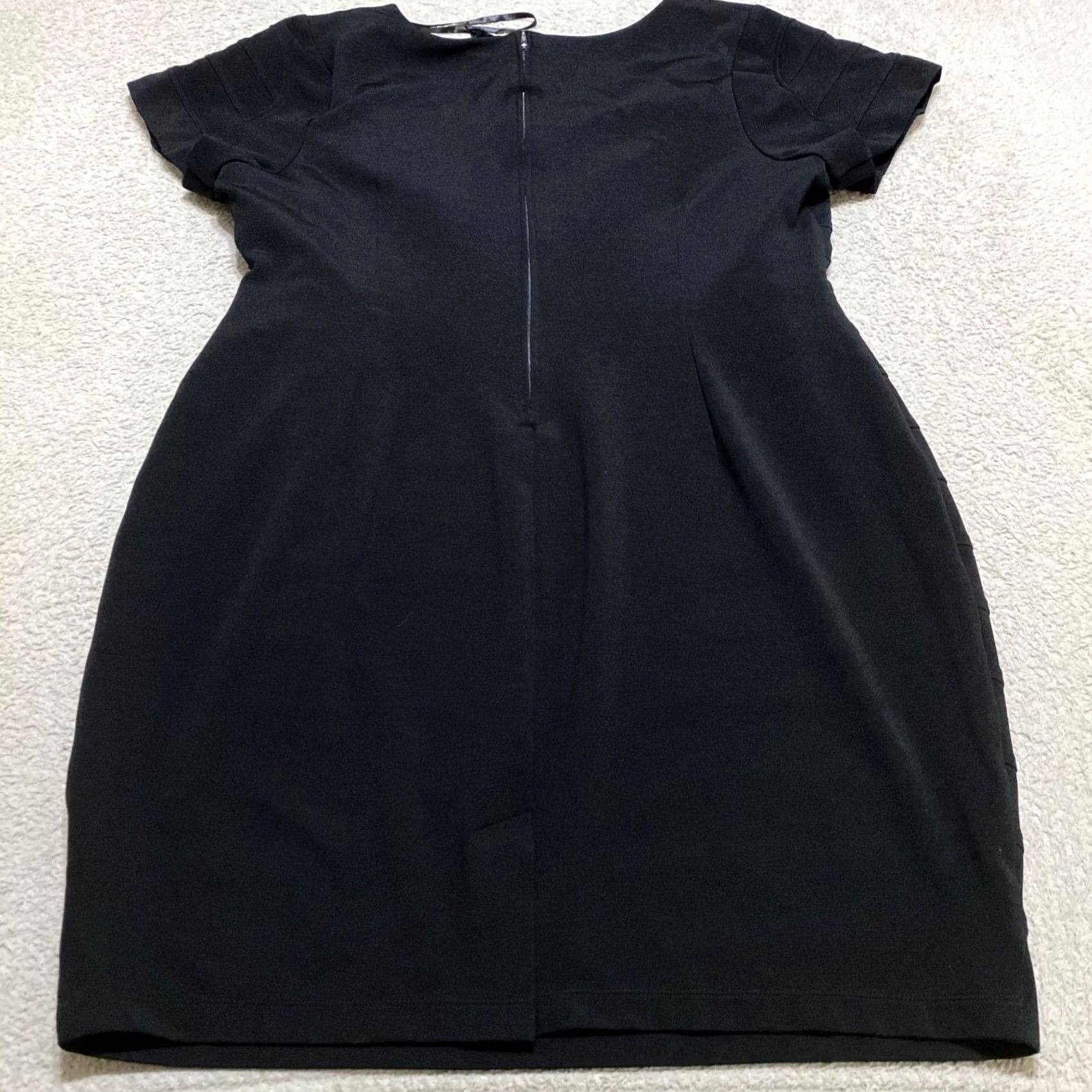 Torrid Torrid Dress Black Short Sleeve Bodycon Square Neck 4X Plus Adult Womens Party/Cocktail Formal Casual Stretch Size 40" / US 18 - 2 Thumbnail