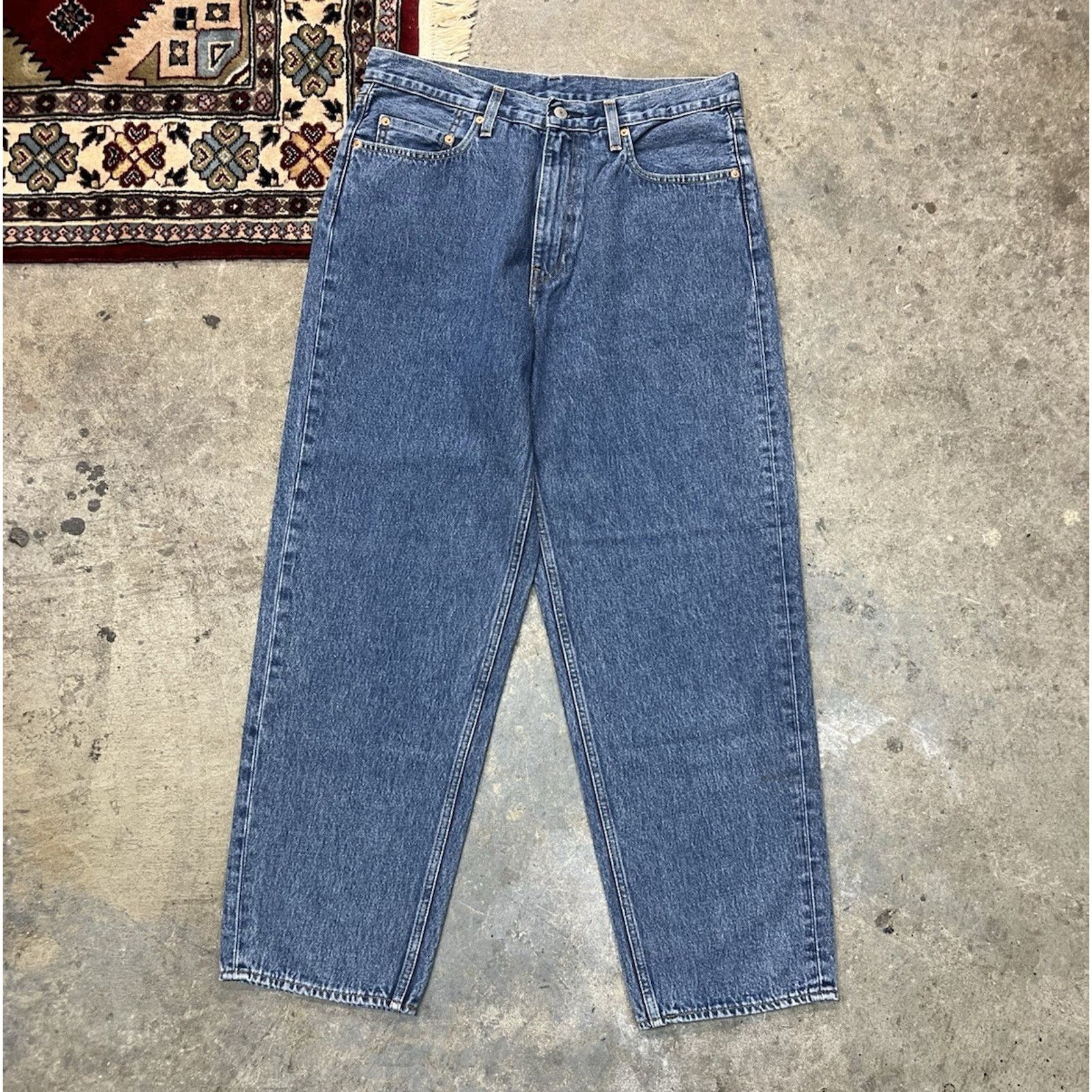 Levi's Levis Stay Baggy Tapered Jeans Blue 34x30 A2044 Sample NEW Size US 34 / EU 50 - 2 Thumbnail