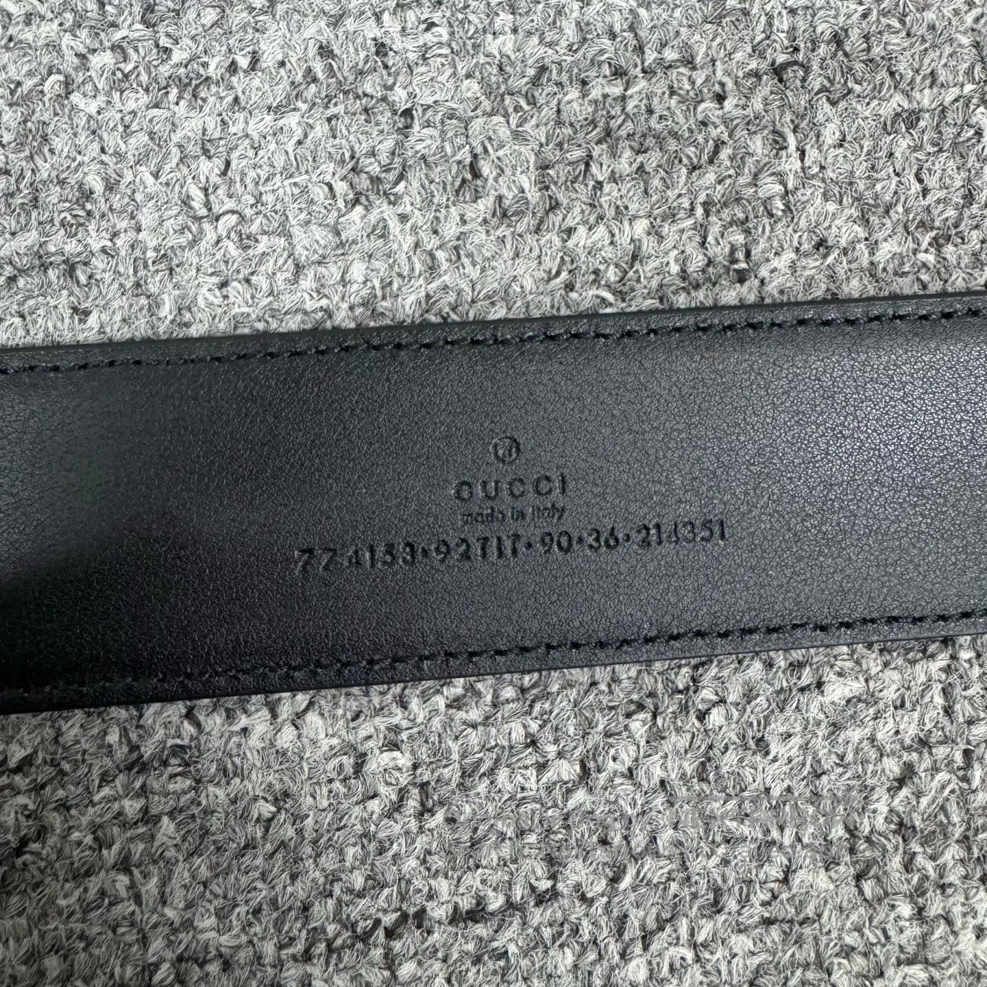 Gucci Guicci Dual-G silver buckle leather belt| Size ONE SIZE - 7 Thumbnail