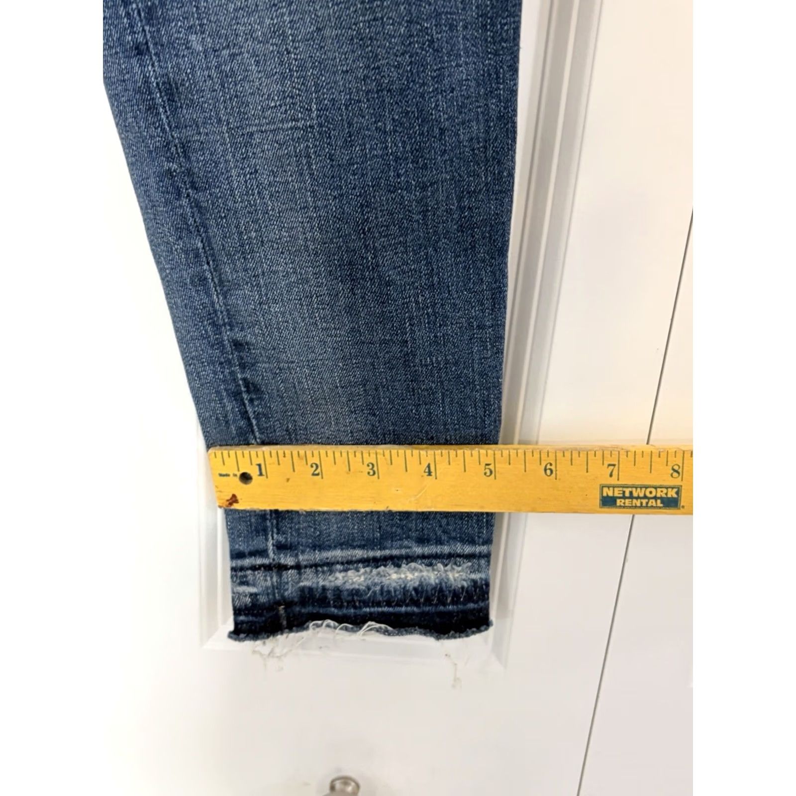Madewell Madewell 9" High-Rise Skinny Ankle Jeans Winifred Wash 25 Distressed Jeans Blue Women Regular 5-Pocket Button Zipper Slim Vintage: No Size 42" / US 20 - 6 Thumbnail