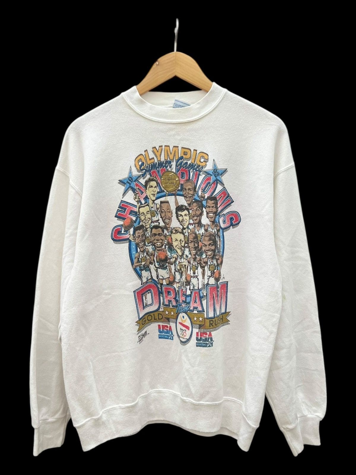 NBA Vintage USA Dream Team Olympic Champions Sweatshirt Size US L / EU 52-54 / 3 - 1 Thumbnail