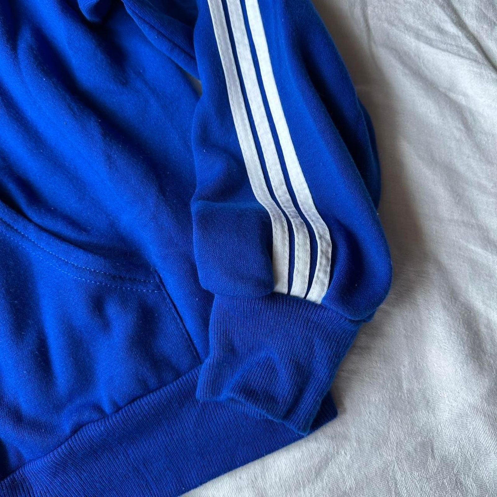 Vintage Vintage 80s Blue Striped Zip Up Track Suit Jacket Size US XL / EU 56 / 4 - 6 Thumbnail