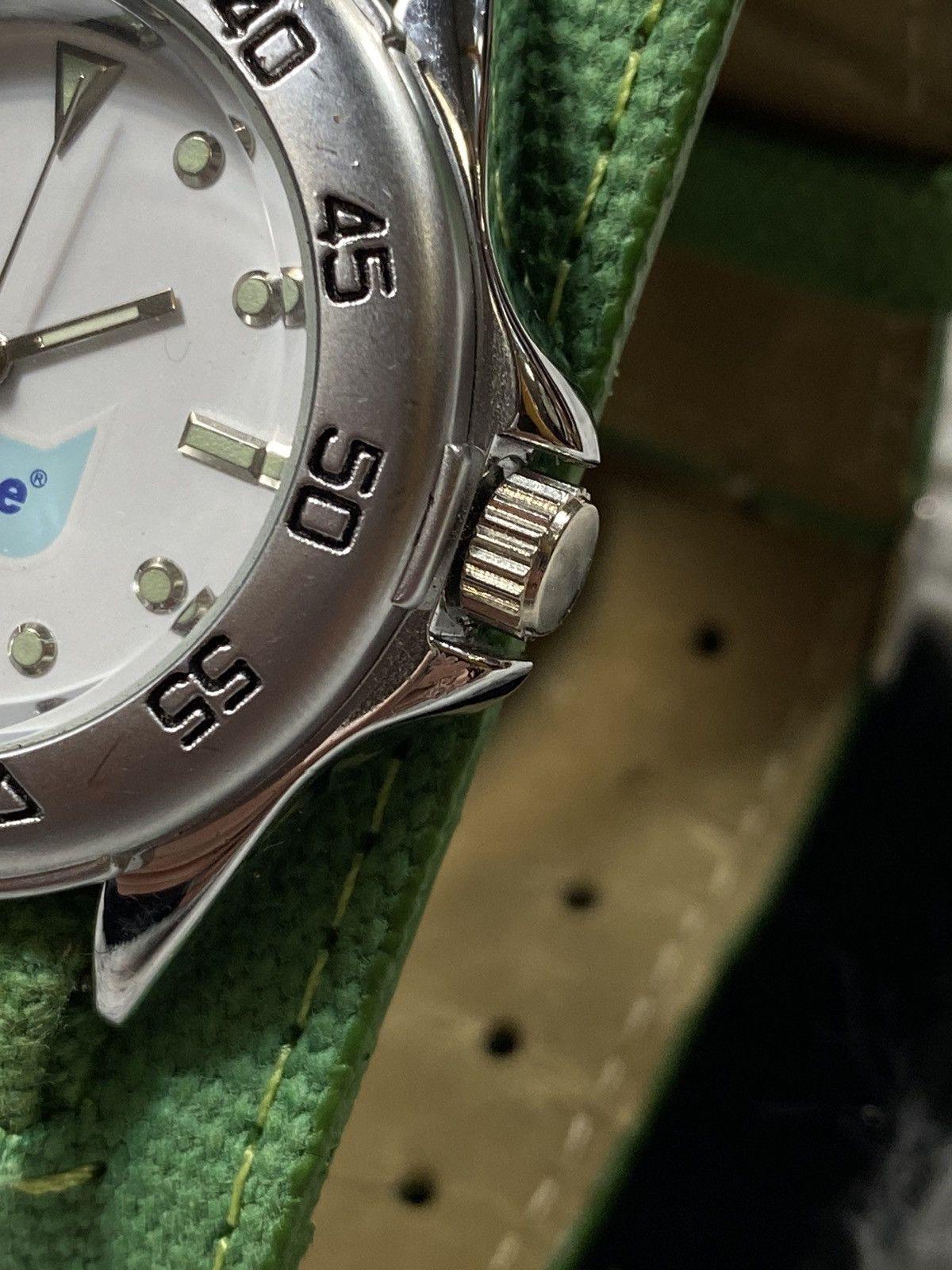 Jewelry × Vintage Vintage Djuice Promo Watch Green Canvas Strap Japanese Brand Size ONE SIZE - 7 Thumbnail