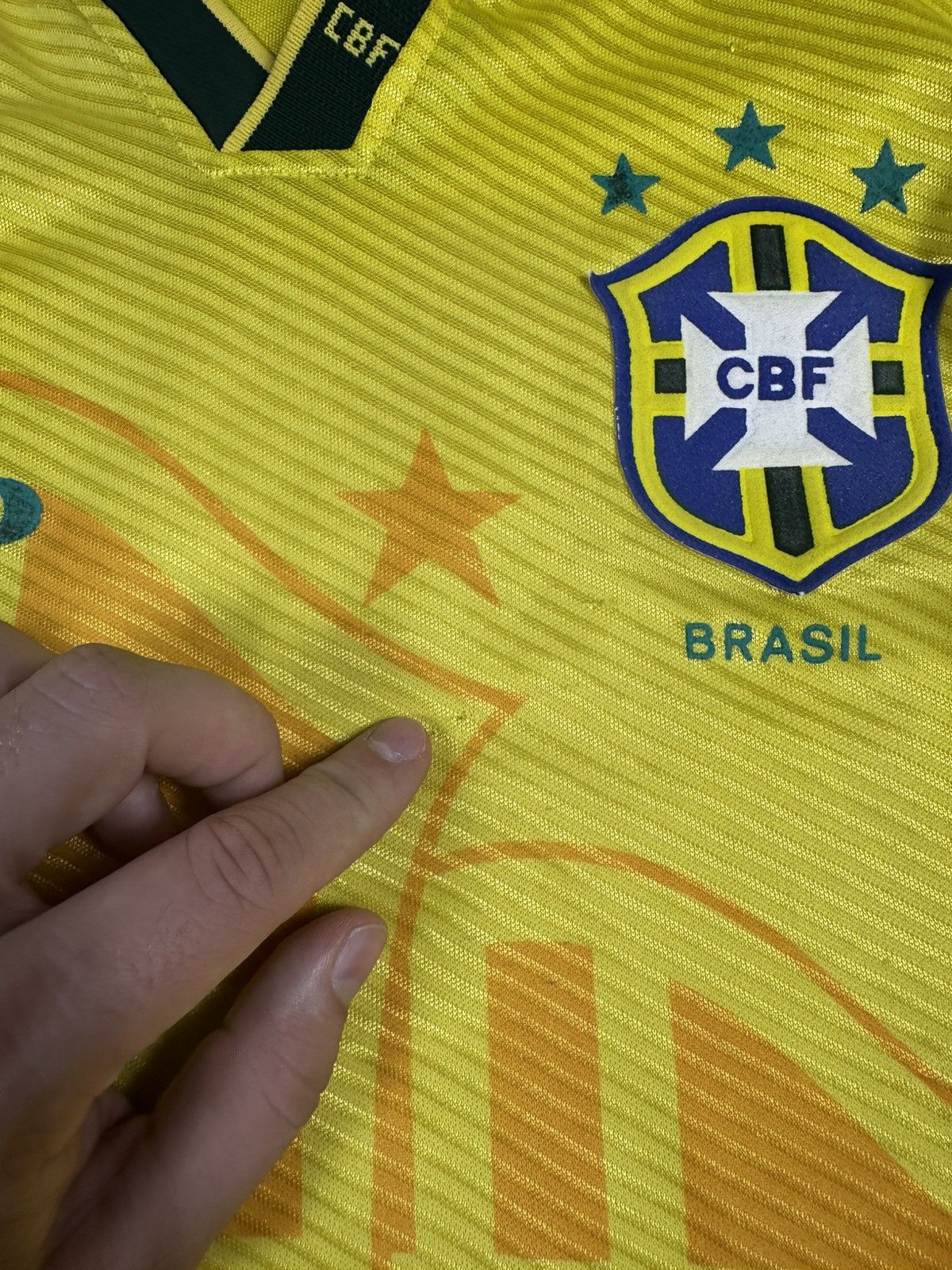 Umbro Vintage soccer jersey Brazil ROMARIO 11 Umbro Size US S / EU 44-46 / 1 - 8 Thumbnail