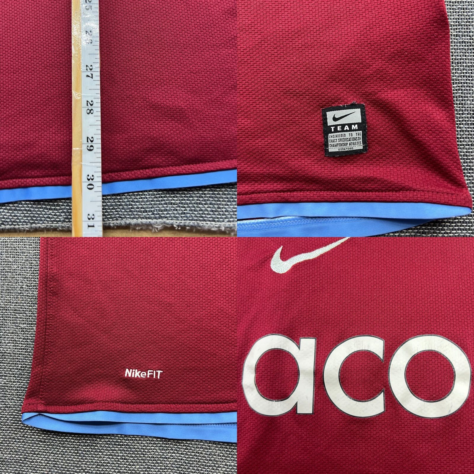 Nike Nike Aston Villa 2008 2009 Home Football Jersey Mens XL Shirt Size US XL / EU 56 / 4 - 9 Thumbnail