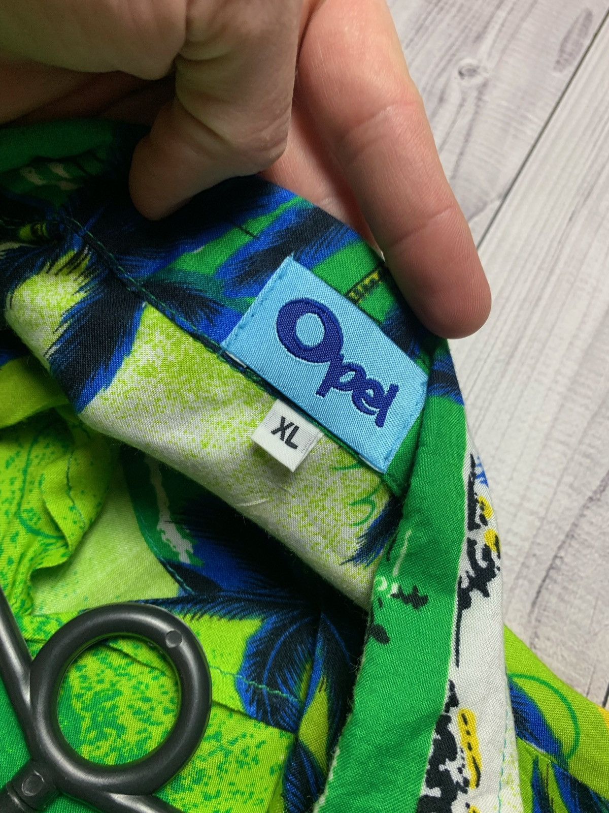 Vintage Hawaiian Shirt Palm Green Size L Size US L / EU 52-54 / 3 - 3 Thumbnail