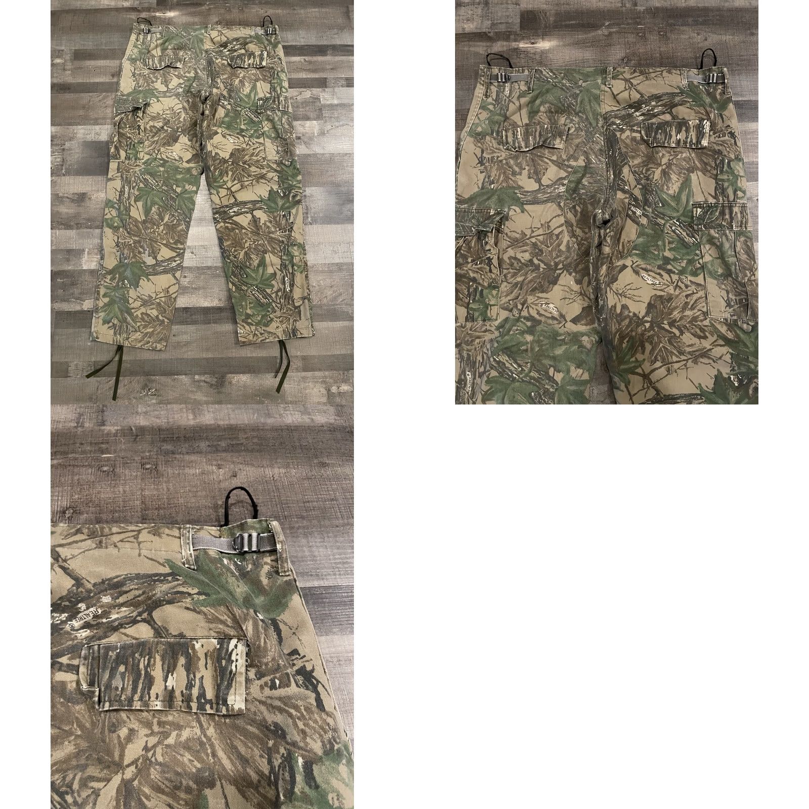 Vintage VINTAGE American Vintage Cargo Pants Mens XL 5-Pocket CA Miltary Wide-Leg Camouflage Camo Cotton Polyester USA 90s Workwear Baggy Distressed Size US 36 / EU 52 - 8 Thumbnail